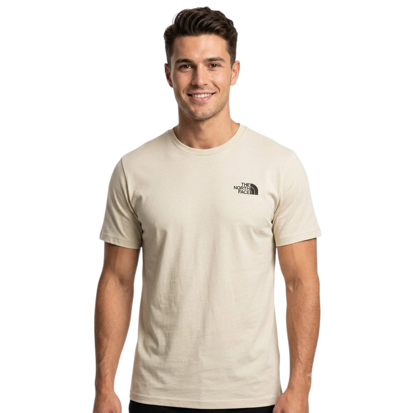 Men's Printed Top,Beige