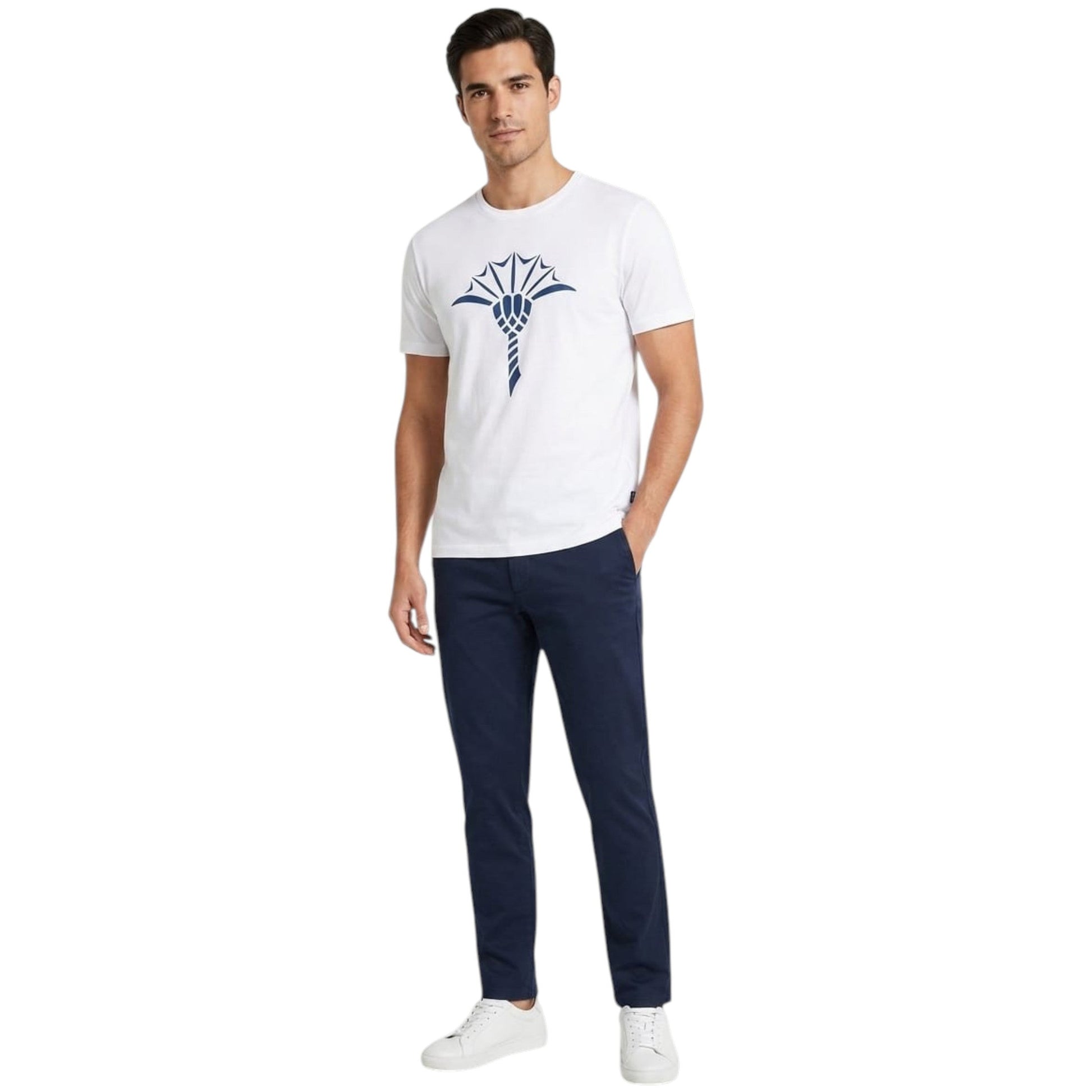 Men's Printed Top,White