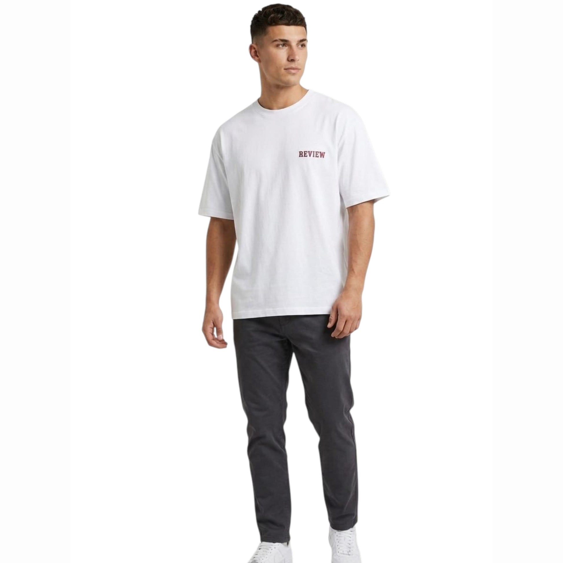 Men's Brand Logo Printed Top,White