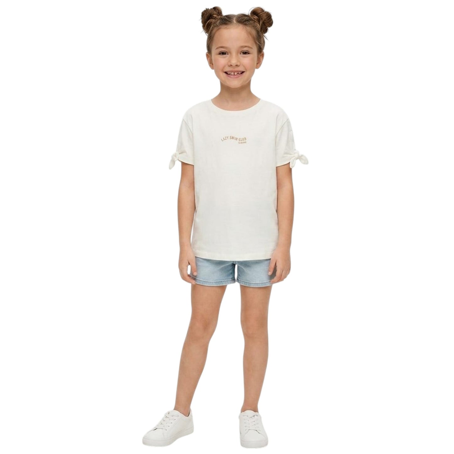 Kids Girl's Printed Top,White