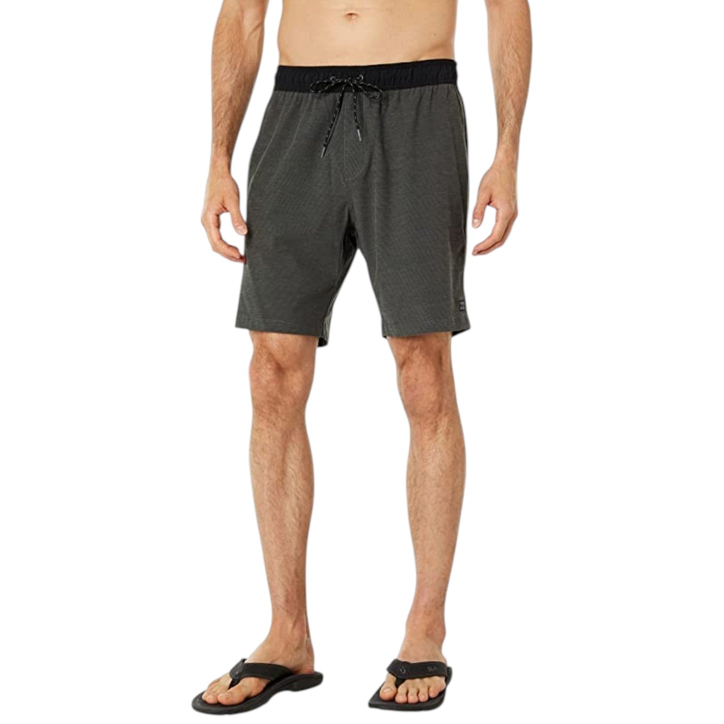 Men's Plain Soloid Short,Dark Grey