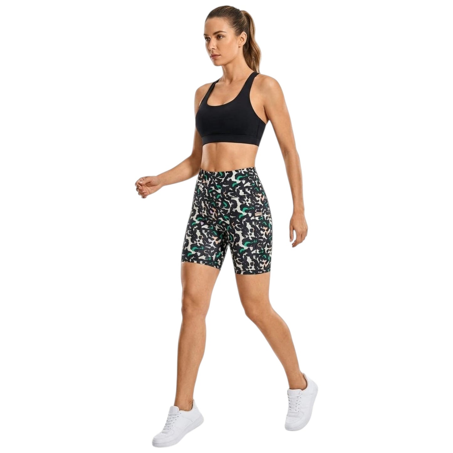 Women's Printed Sport Short,Multi