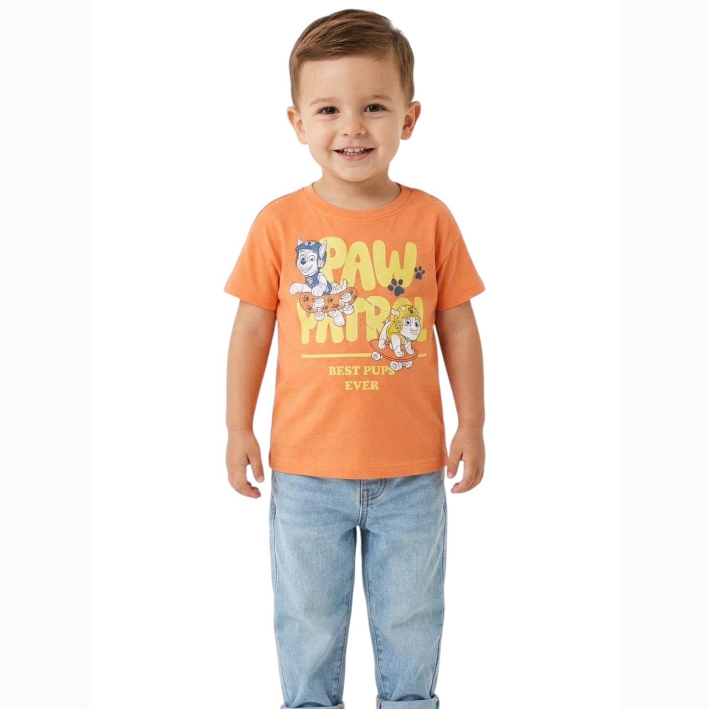 Kids Boy's Printed Top,Orange