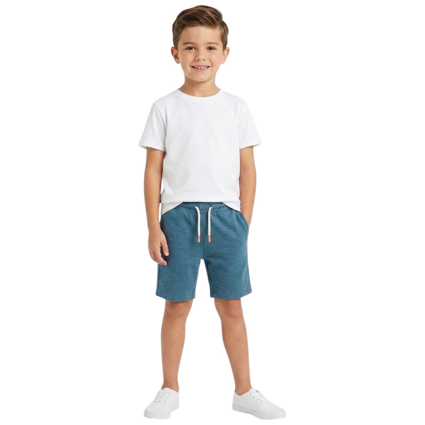 Kids Boy's Plain Short,Light Navy