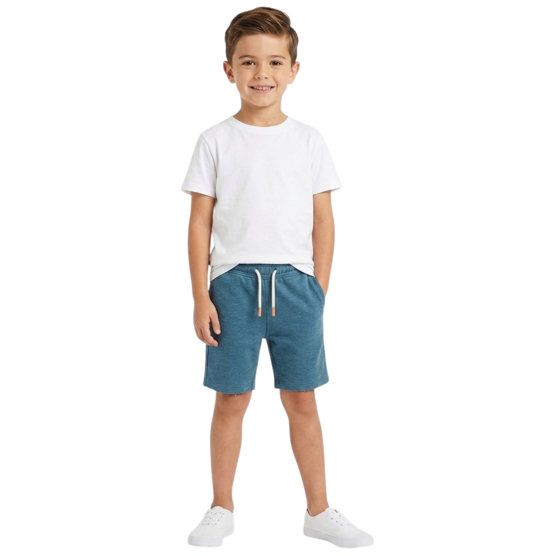 Kids Boy's Plain Short,Light Navy