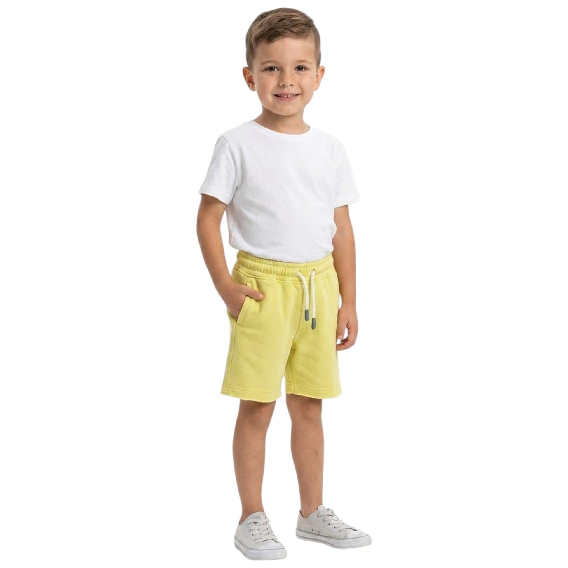 Kids Boy's Plain Short,Yellow