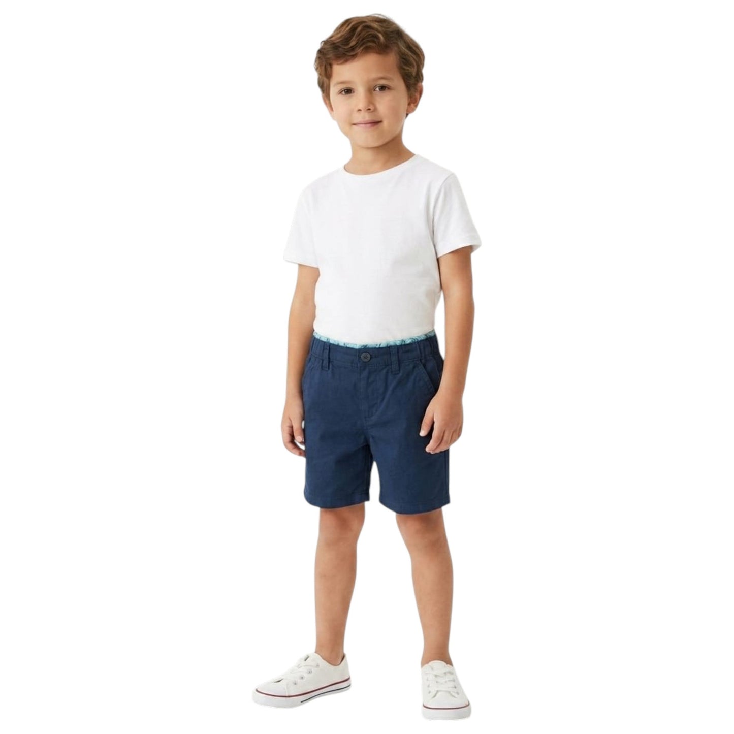 Kids Boy's Plain Solid Short,Navy