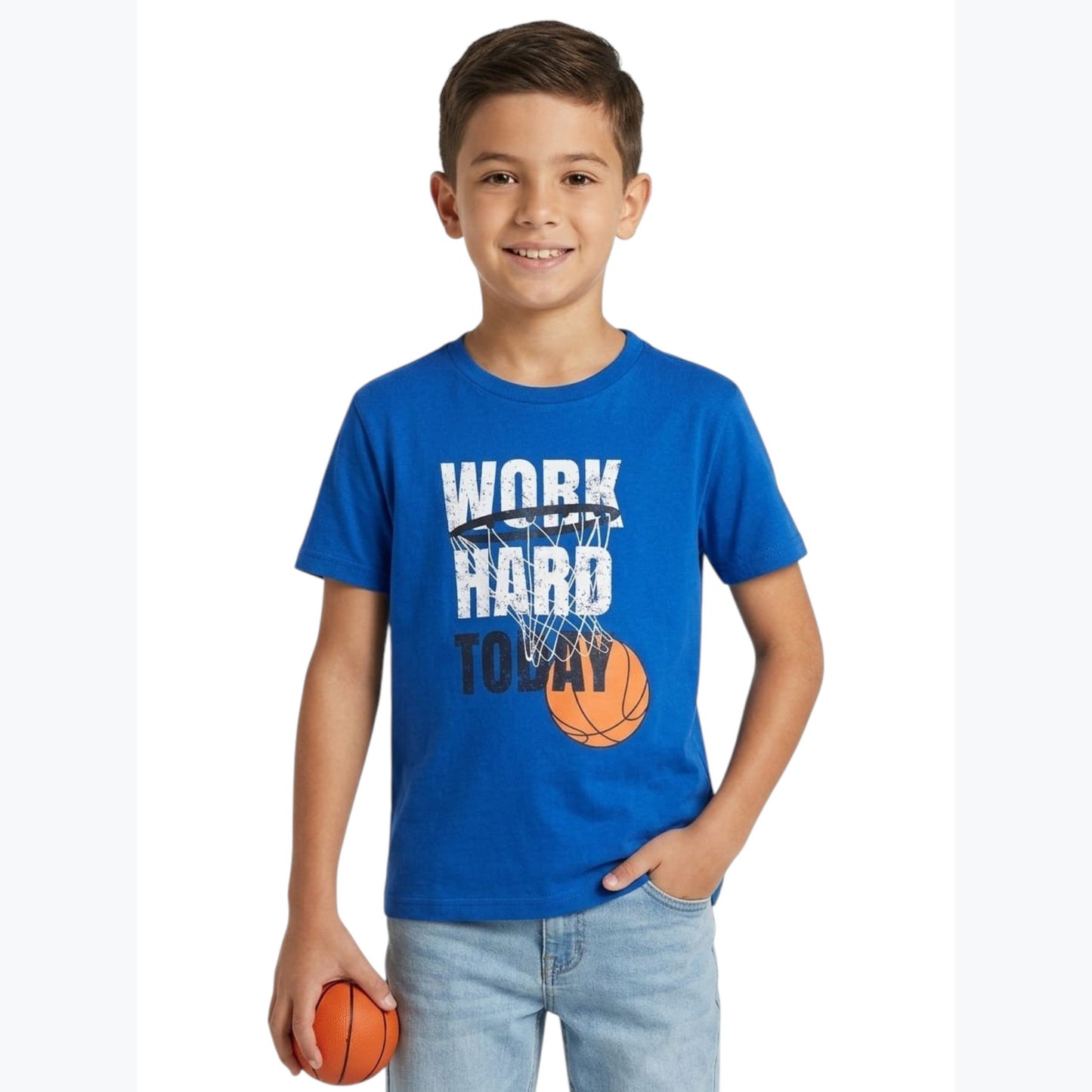 Kids Boy's Printed Top,Navy Blue