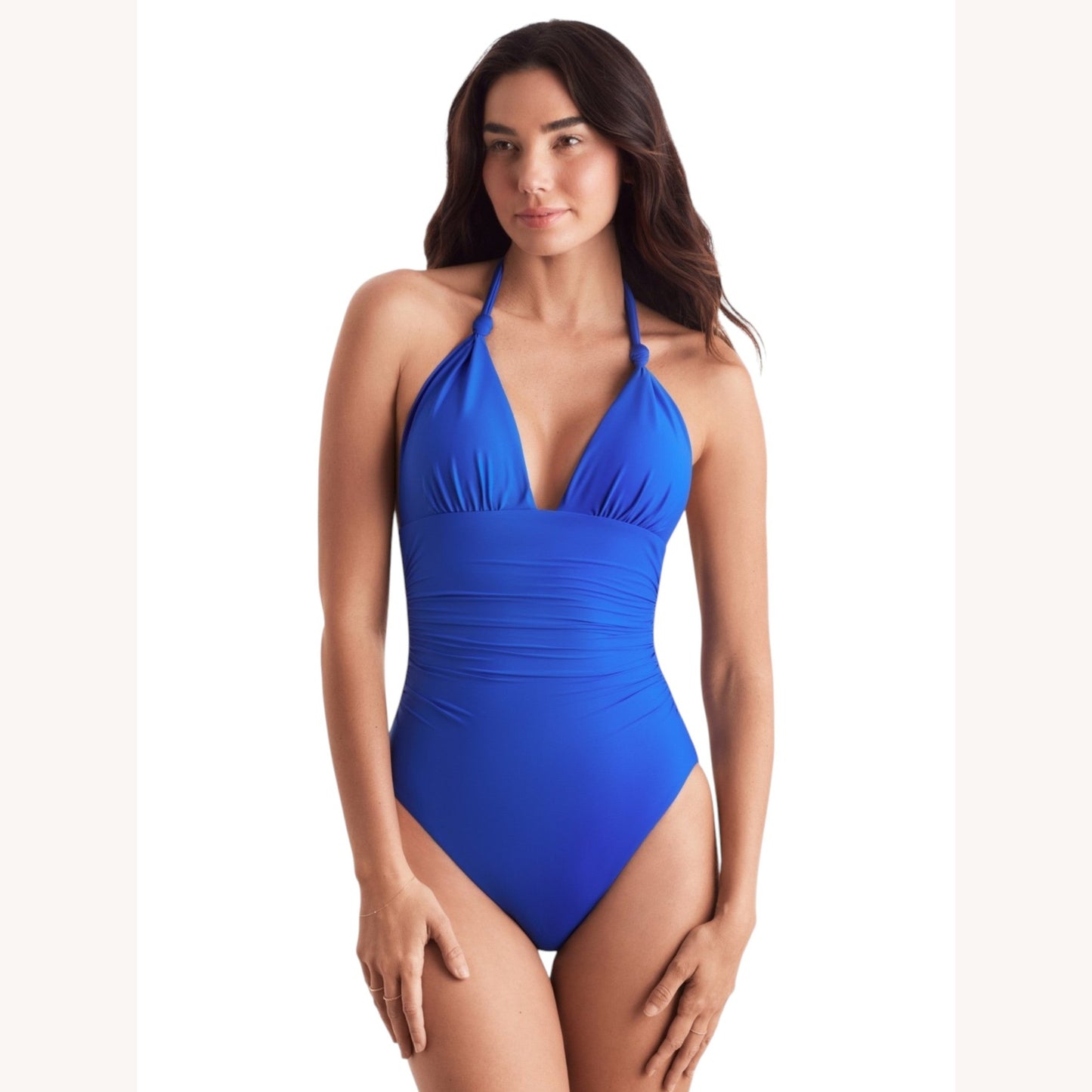 Women's Plain One Pieces Tankini Top,Indigo