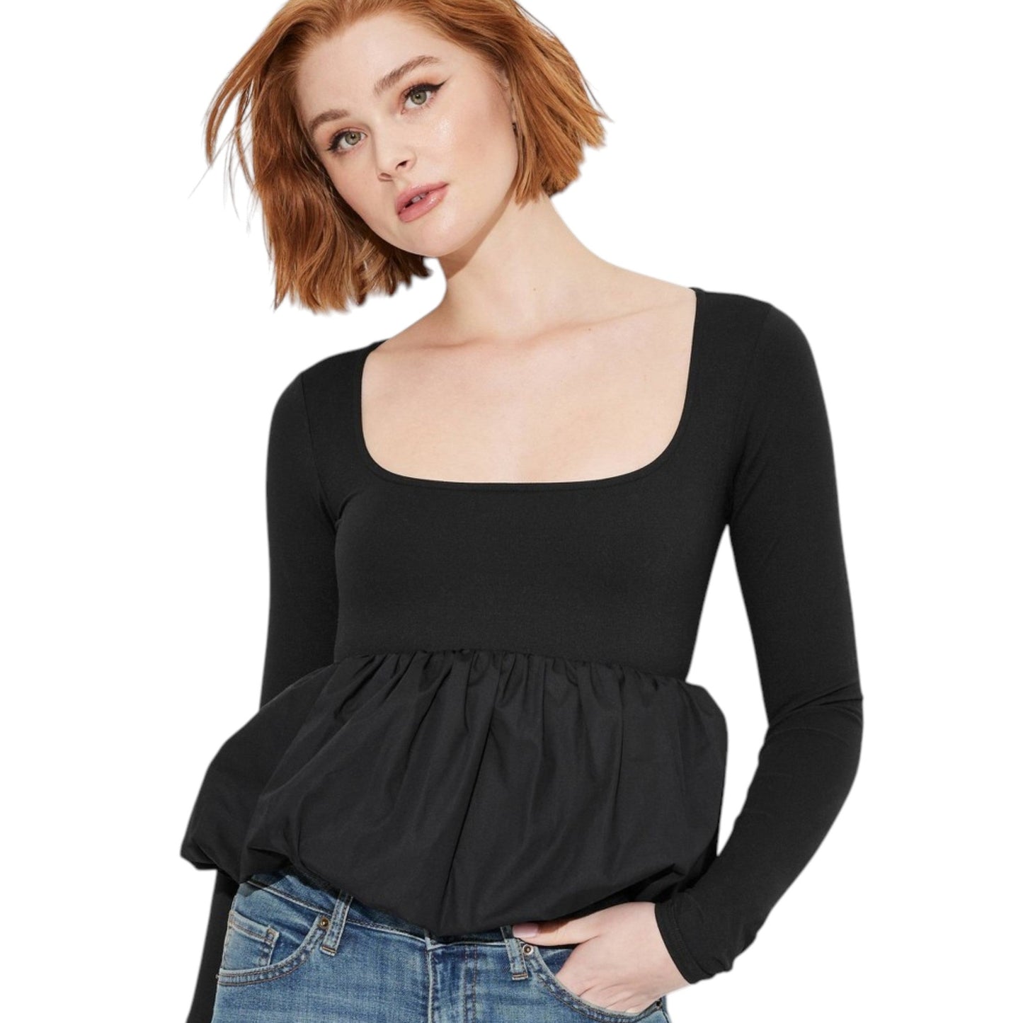 Women's Plain Top,Black