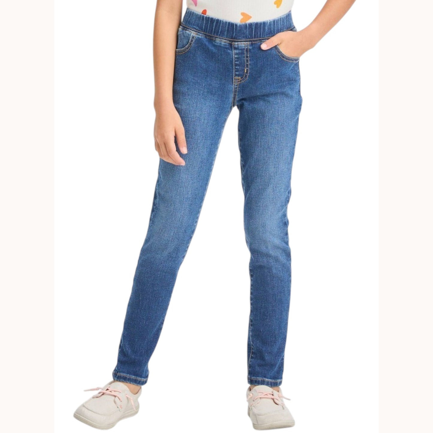 Kids Girl's Plain Jeans,Navy