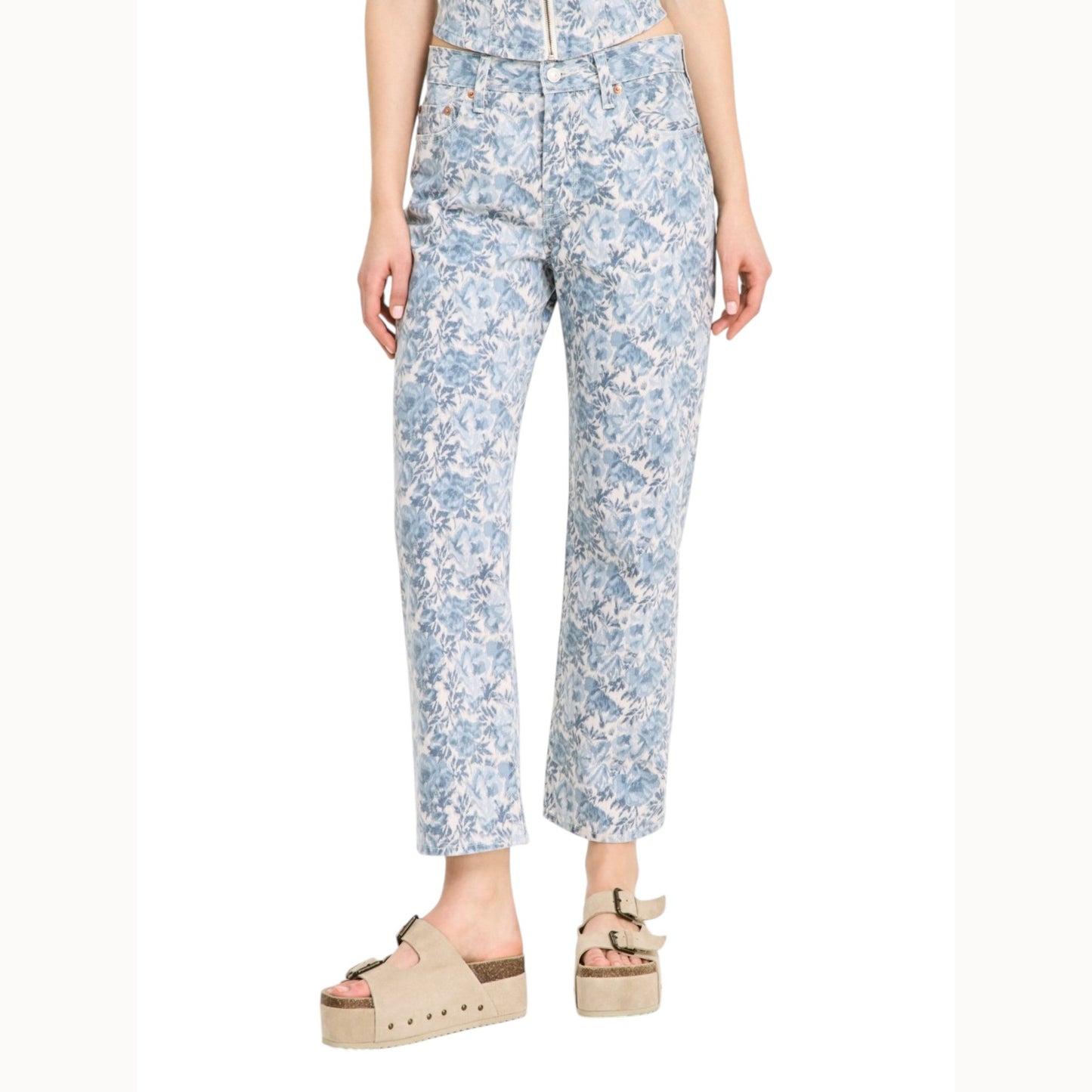 Women's Printed Pant,Blue