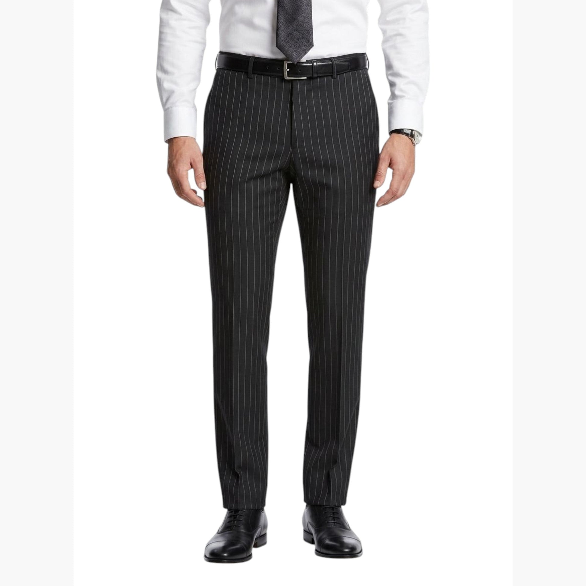 Men's Striped Classic Pant,Black