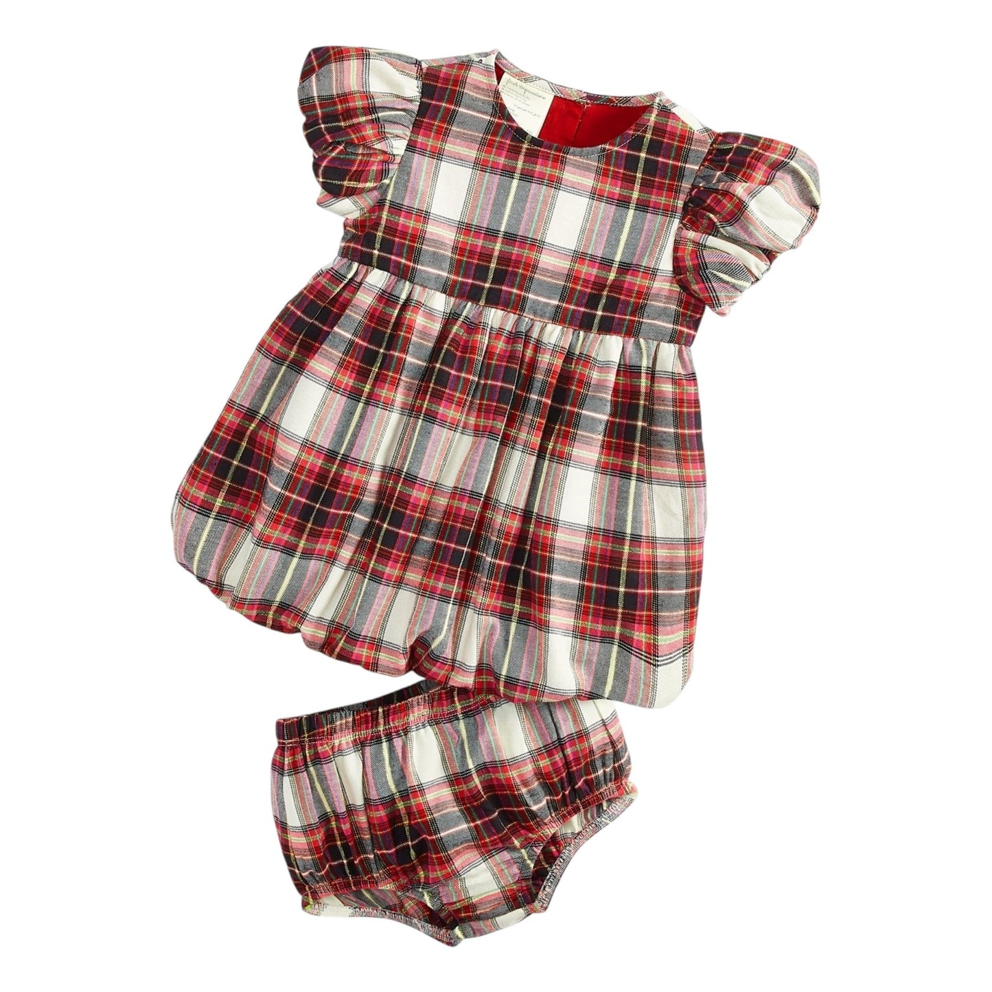 Kids Girl's Plaid Dress 2Pieces,Multi