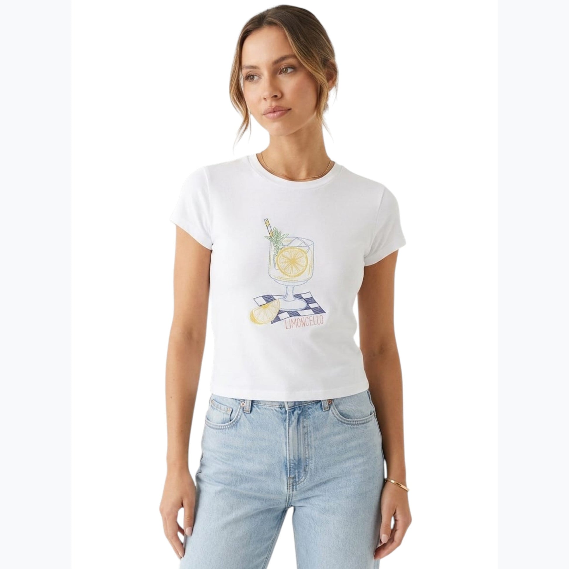 Women's Printed Top,White