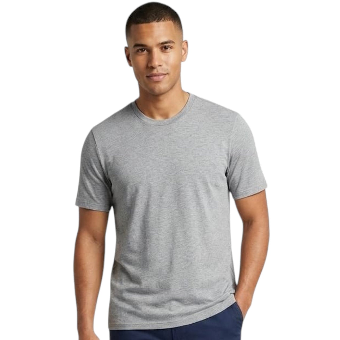 Men's Plain Solid Sport Top,Grey