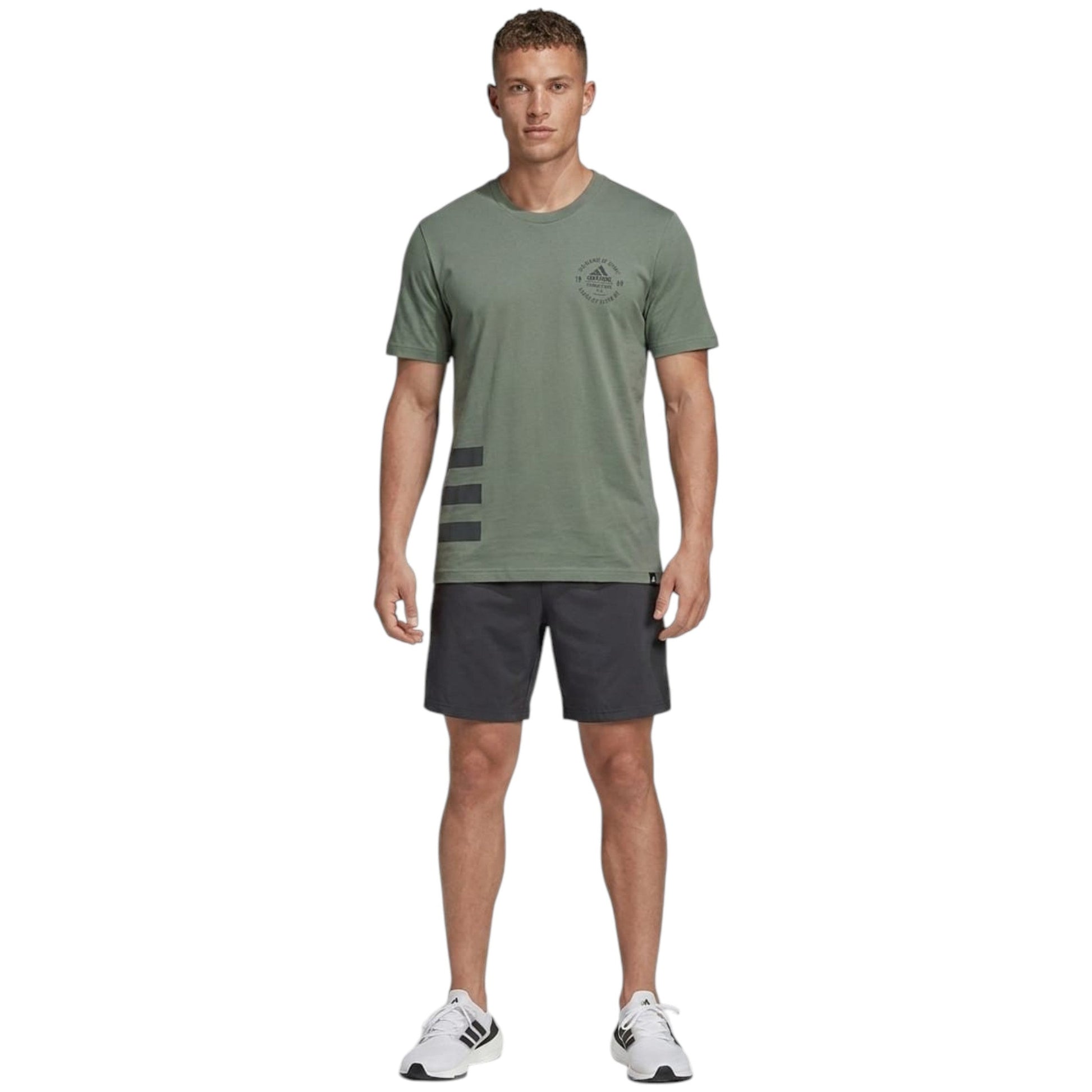 Men's Brand Logo Printed Top,Olive