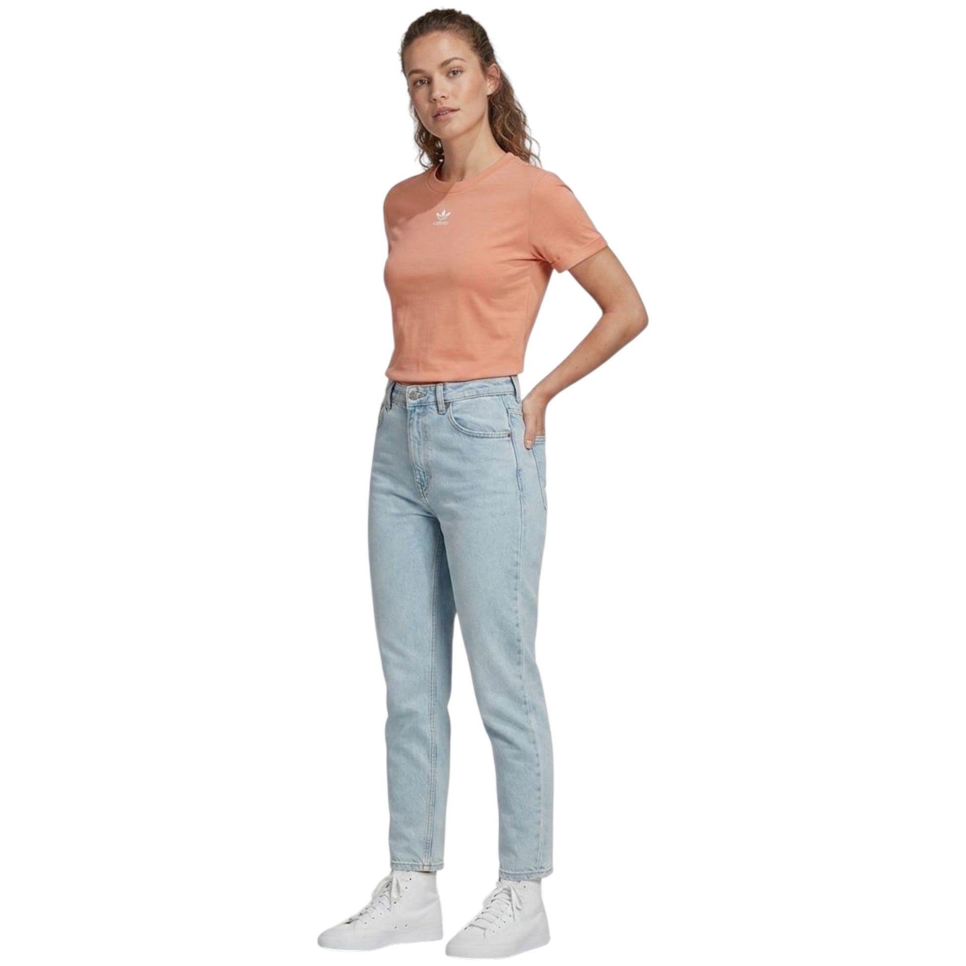 Women's Brand Logo Printed Top,Coral