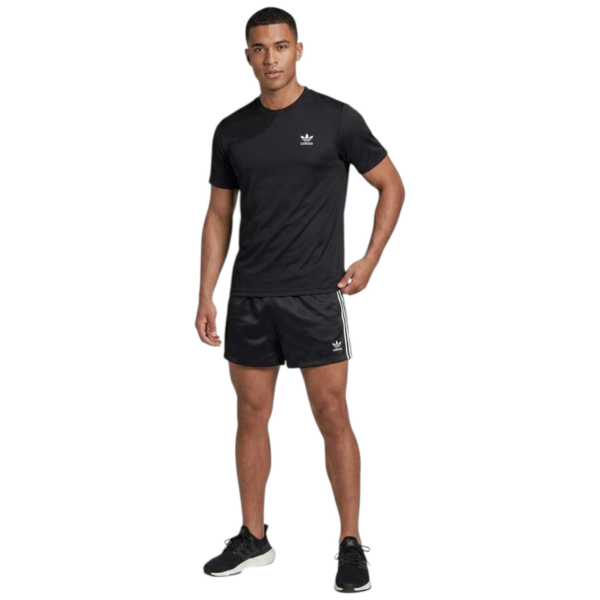Men's Brand Logo Printed Sport Short,Black