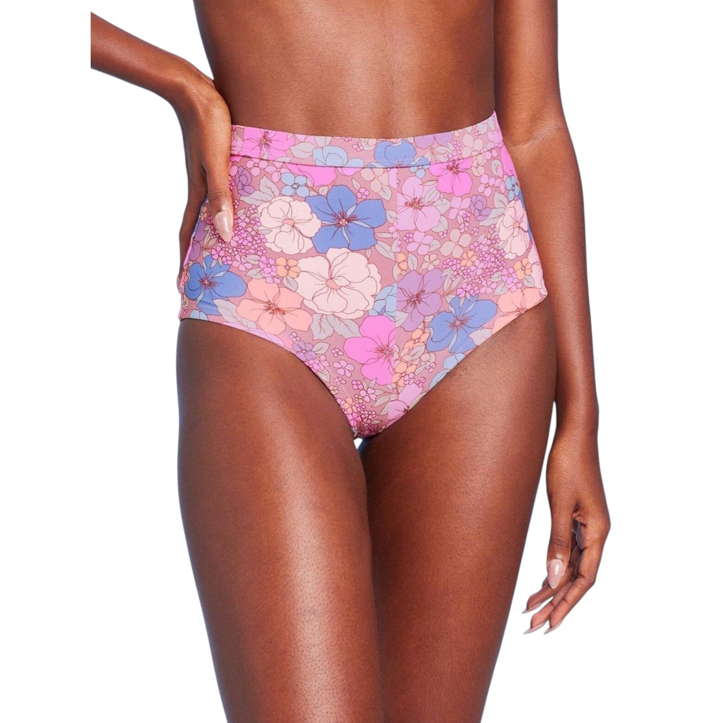 Women's Floral Printed Bikini Bottom,Multi