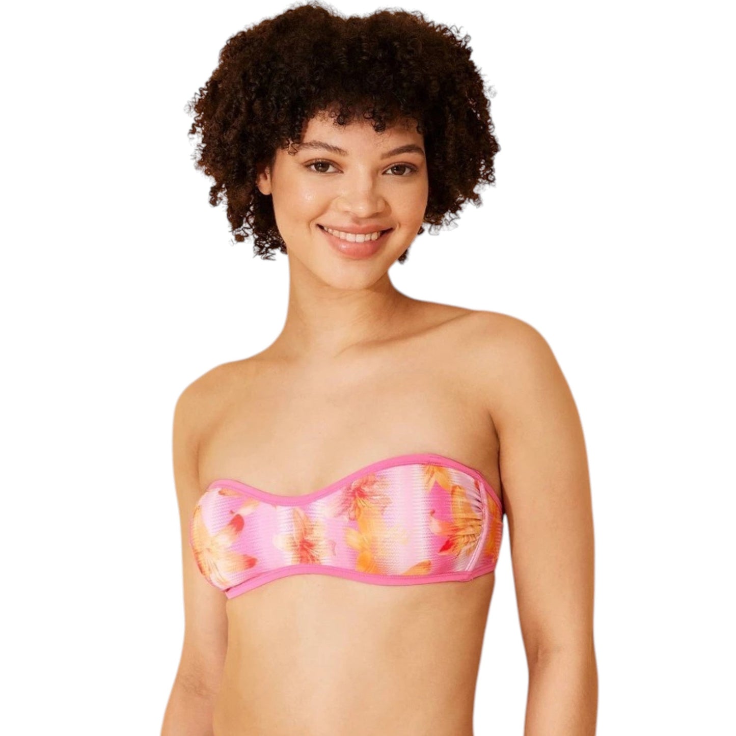 Women's Printed Adjustable Straps Bikini Top,Multi