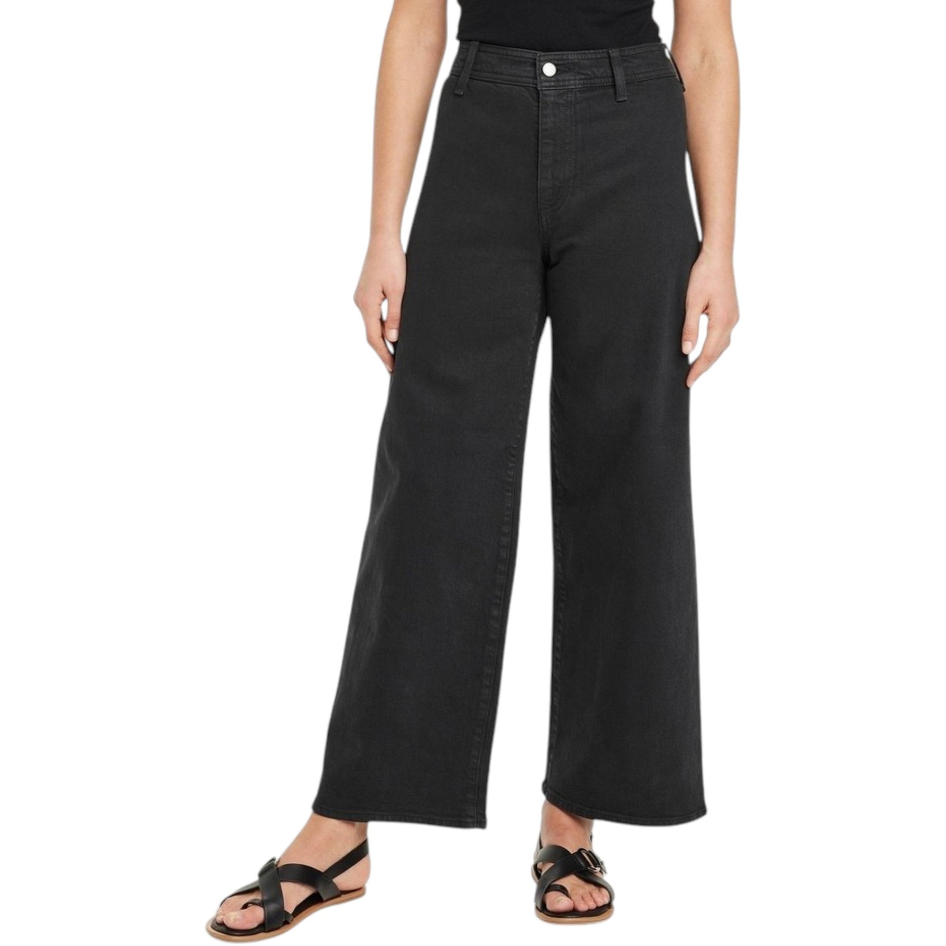 Women's Plain Solid Jeans,Black
