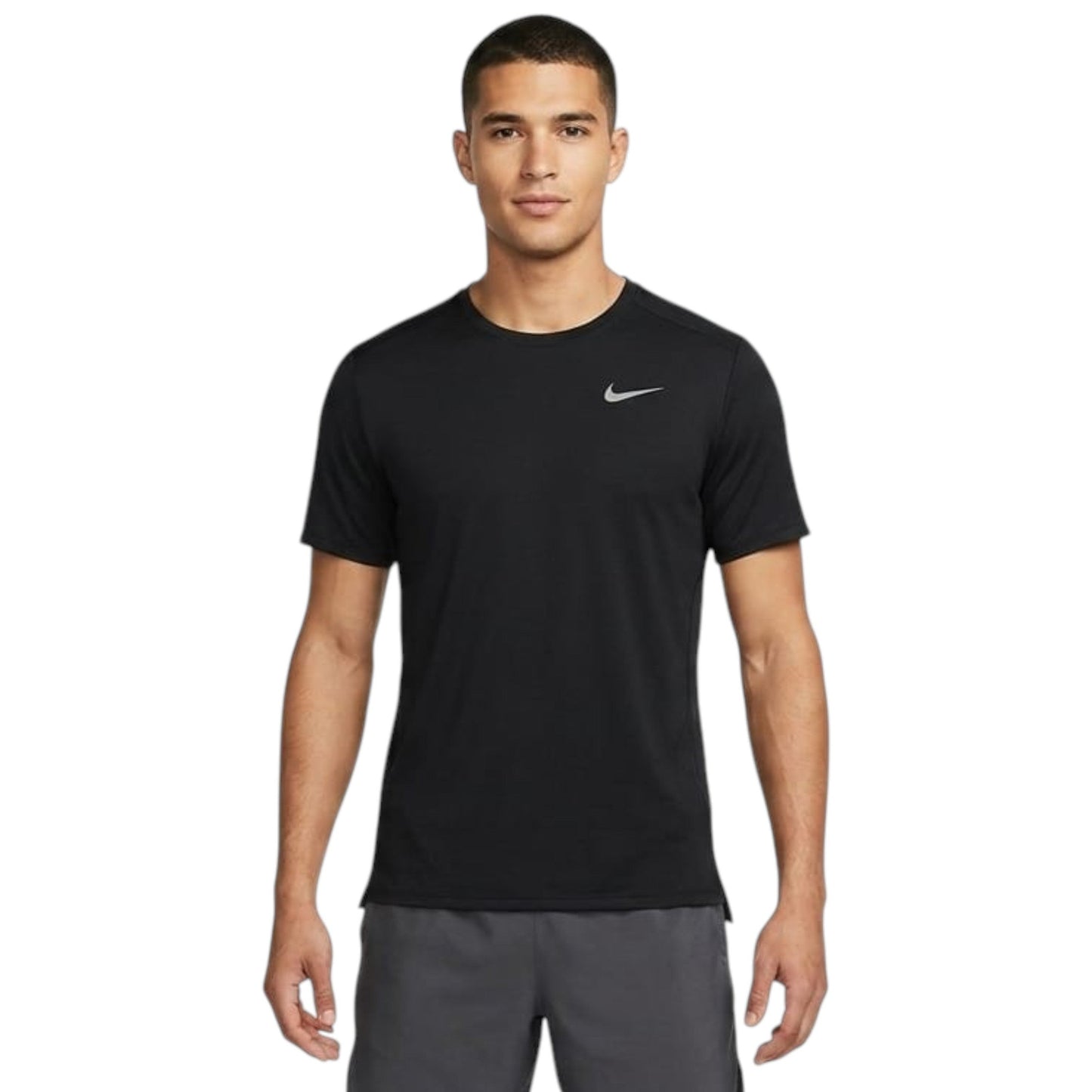 Men's Brand Logo Printed Sport Top,Black