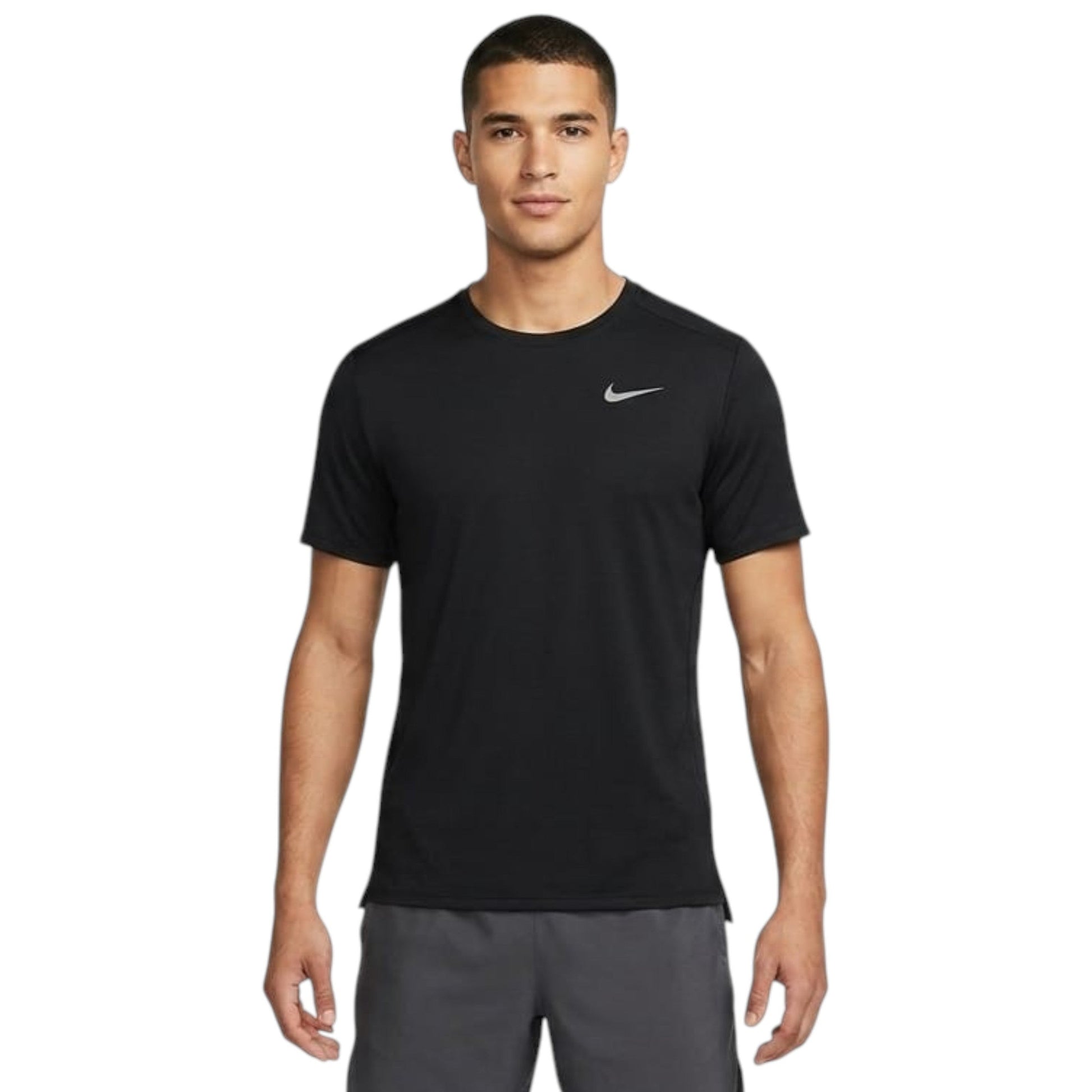 Men's Brand Logo Printed Sport Top,Black