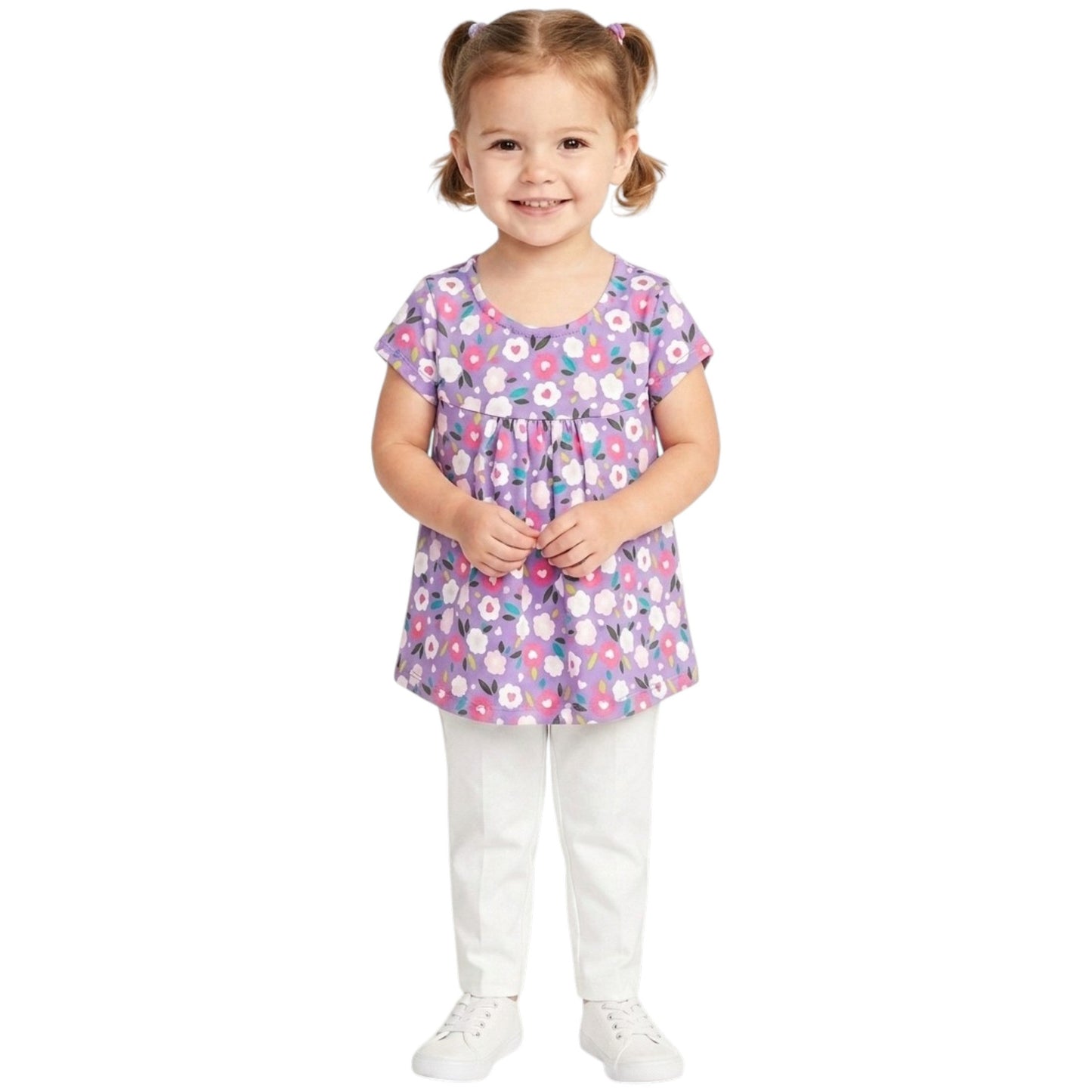 Kids Girl's Printed Top,Multi