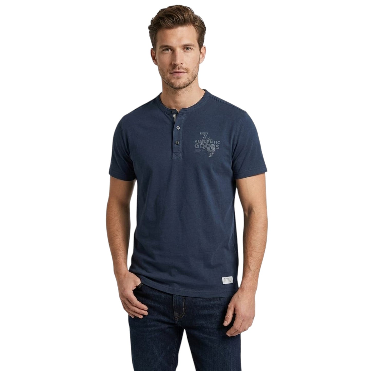 Men's Printed Top,Navy