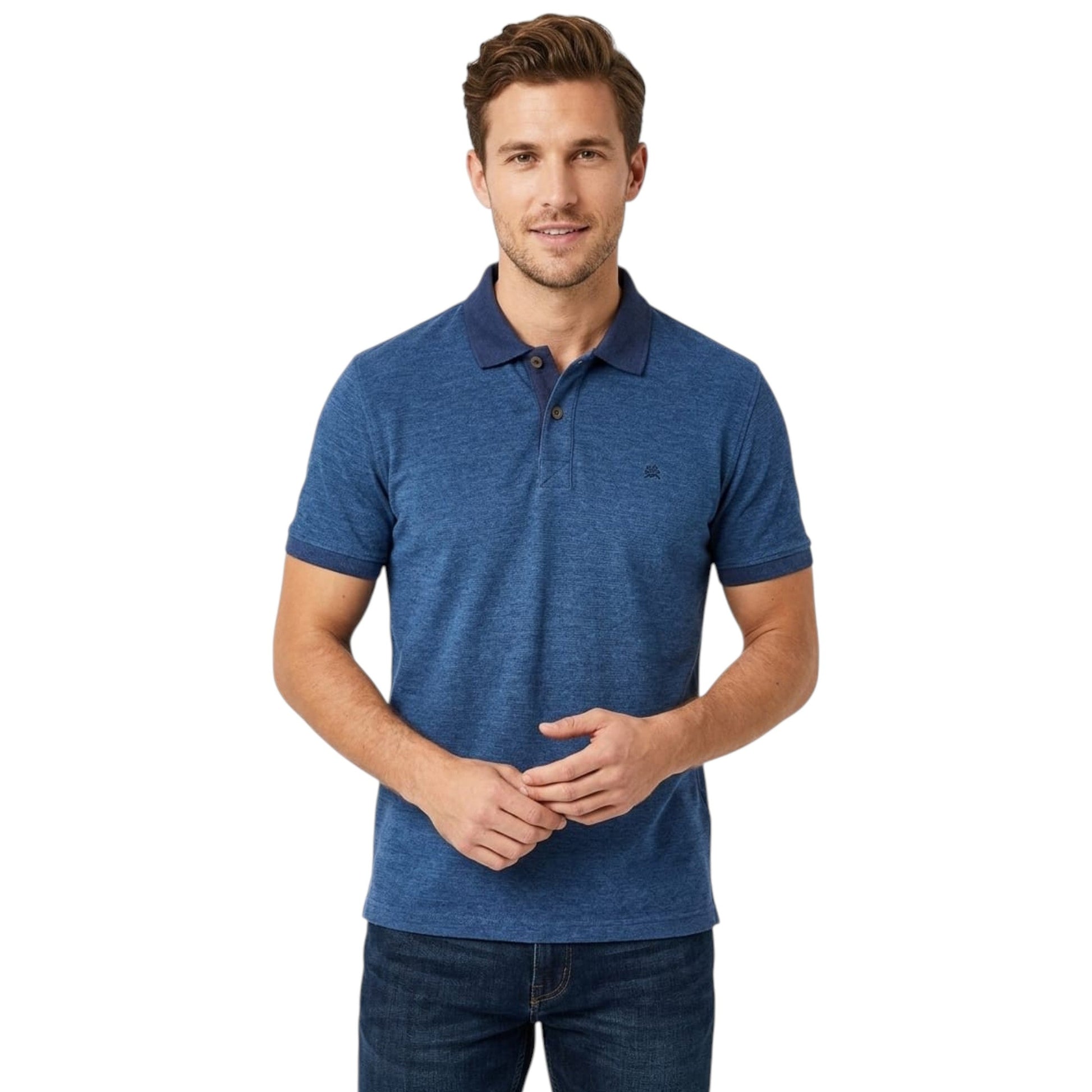 Men's Textured Top,Navy Blue