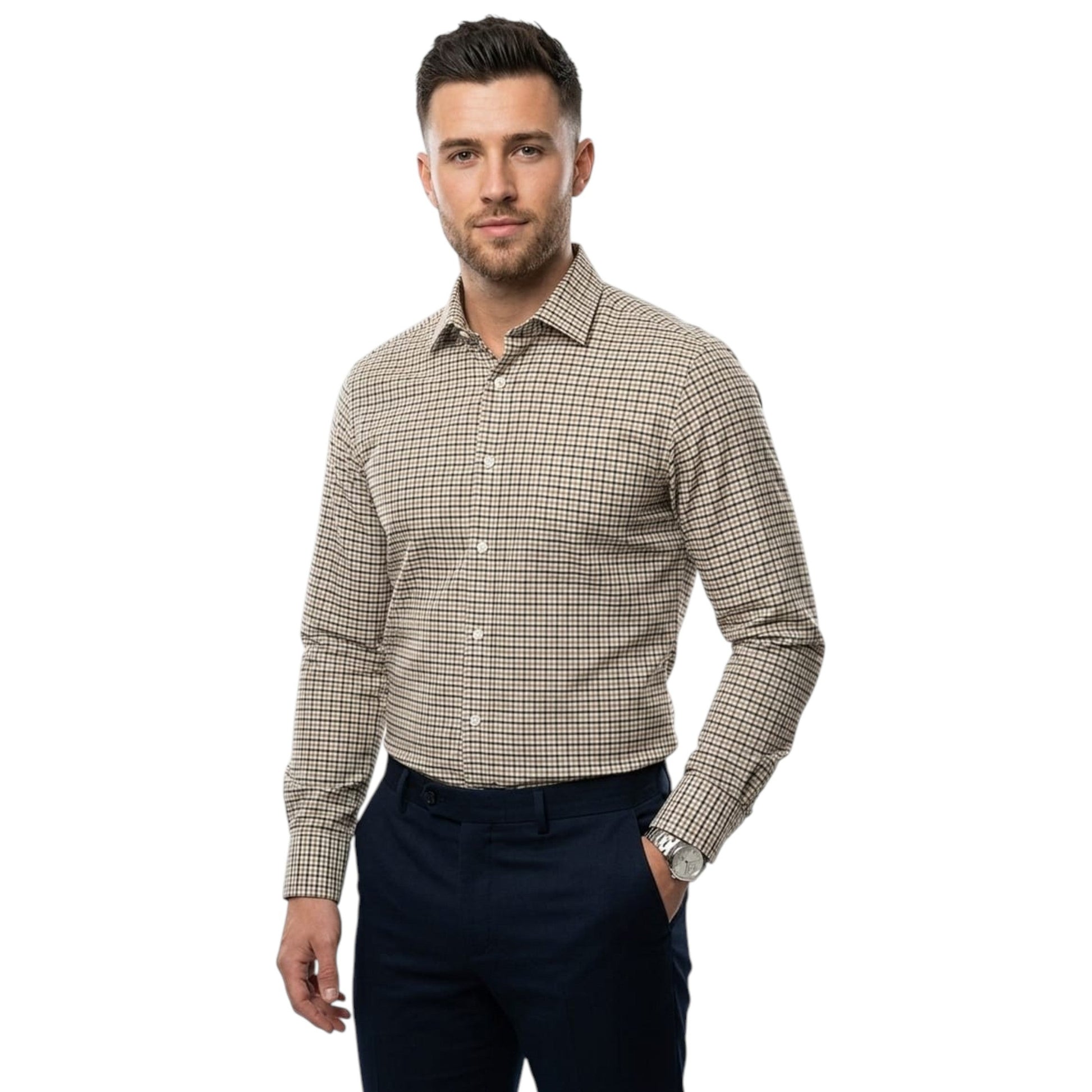 Men's Plaid Dress Shirt,Multi