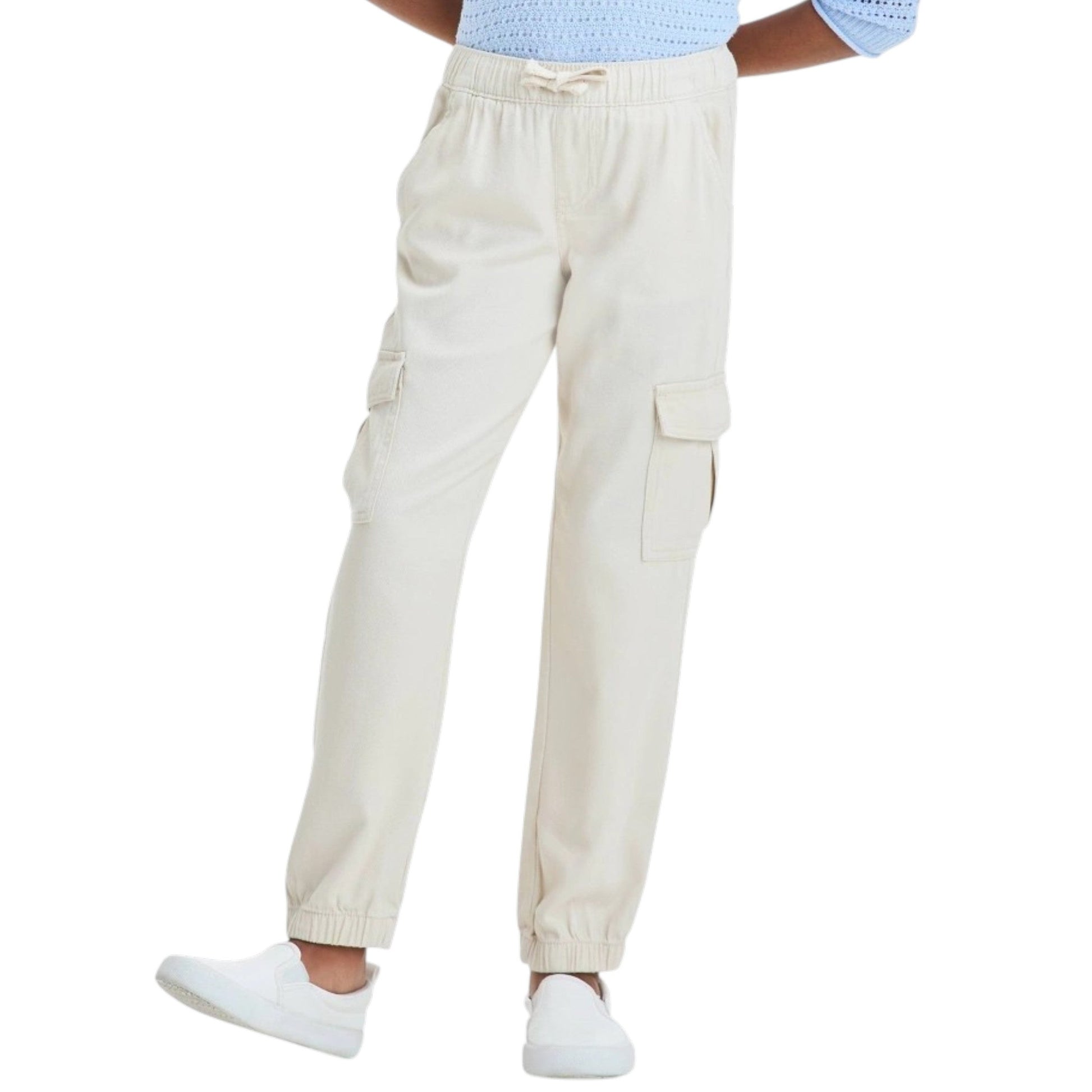 Kids Girl's Plain Pant,Beige