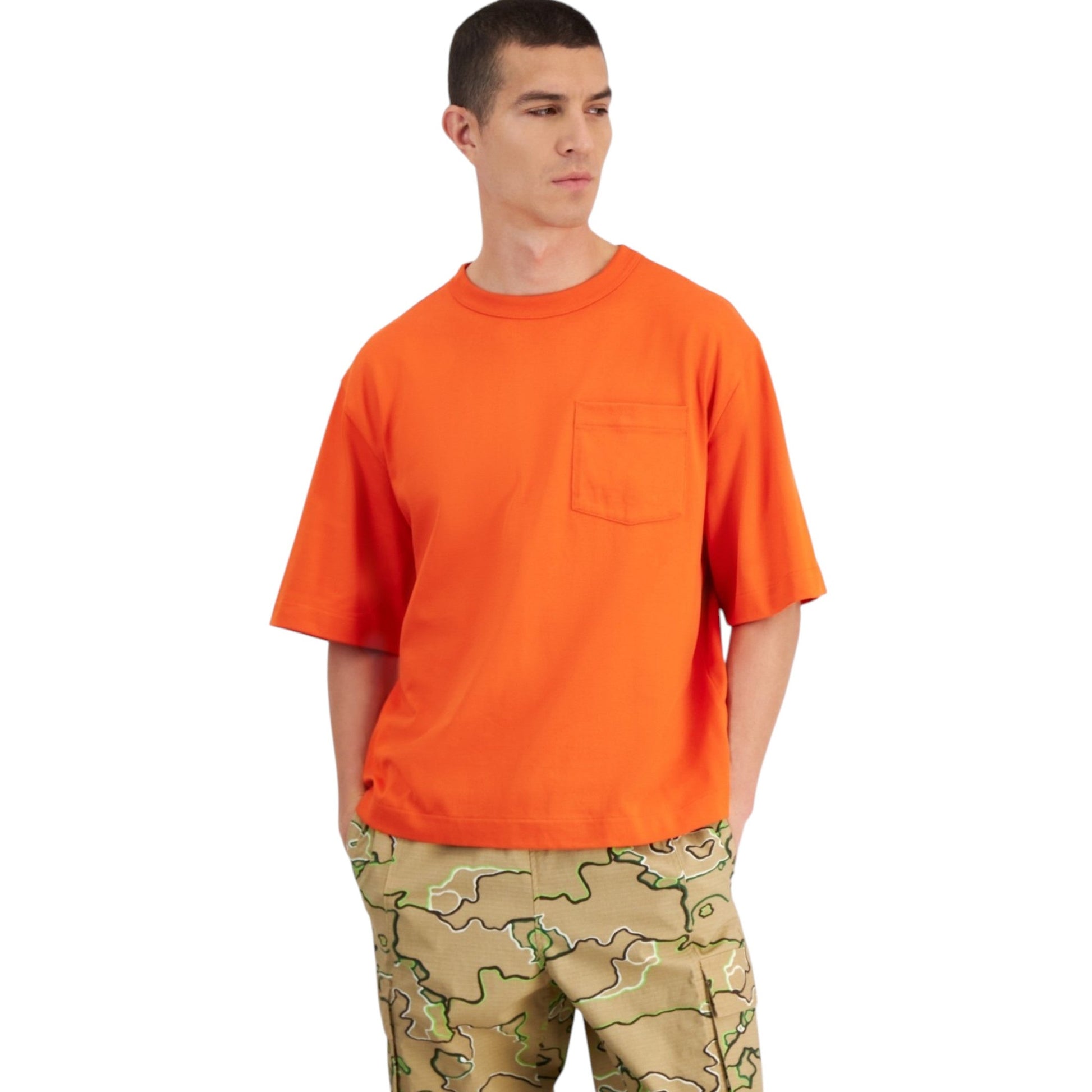 Men's Plain Top,Orange