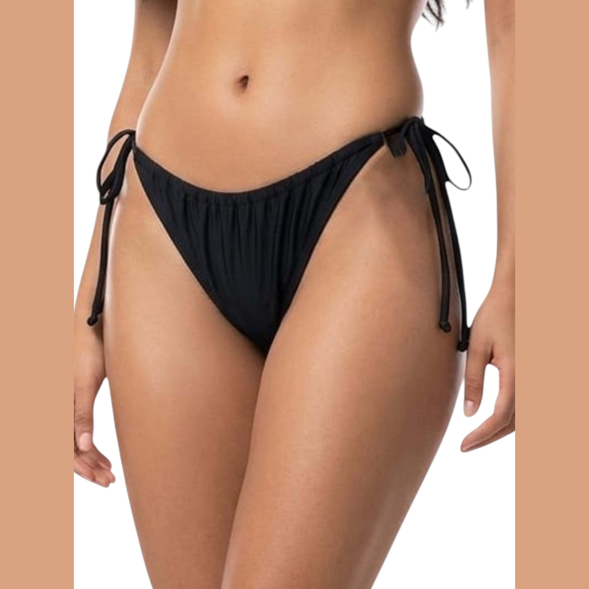Women's Plain Bikini Bottom,Black
