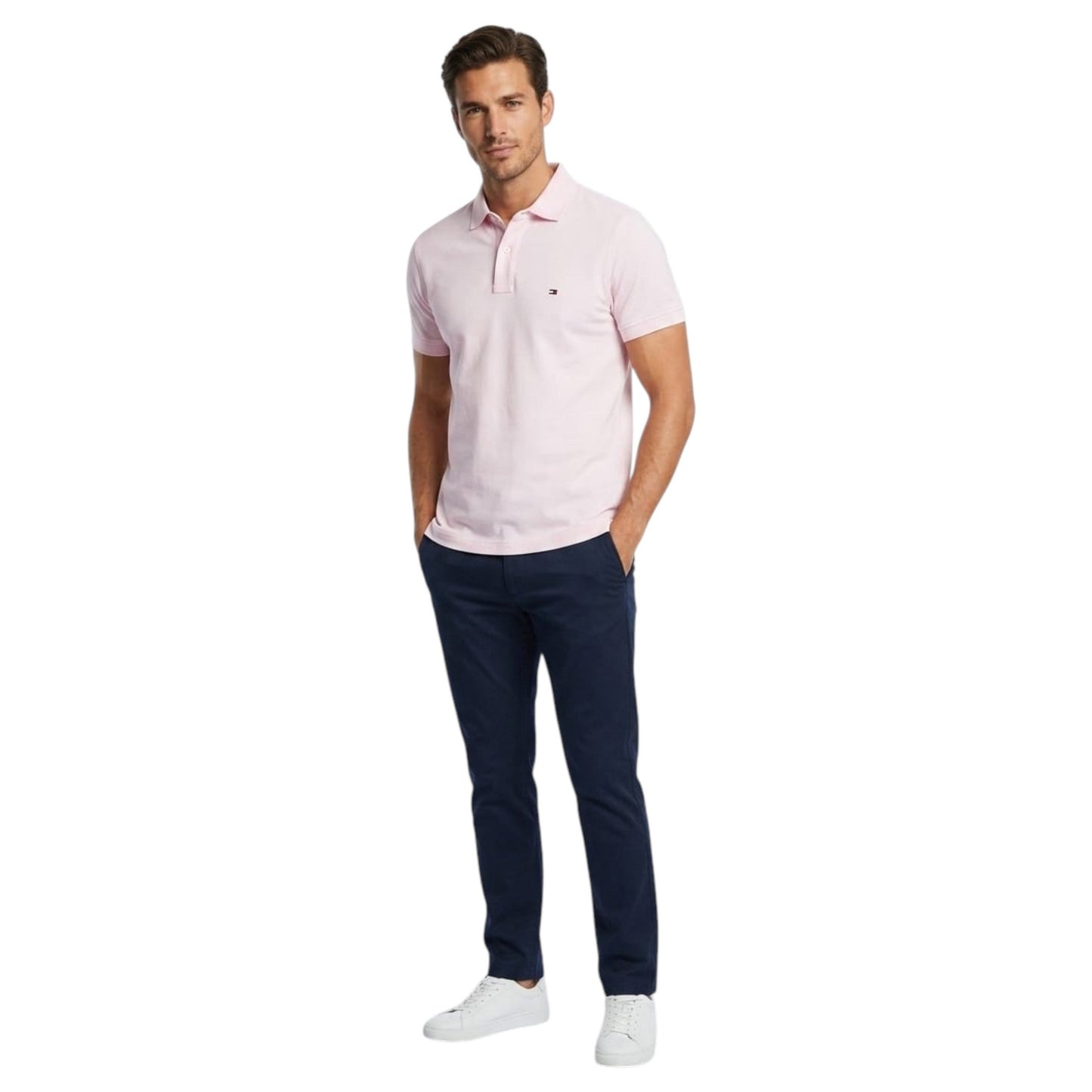 Men's Plain Solid Top,Pink