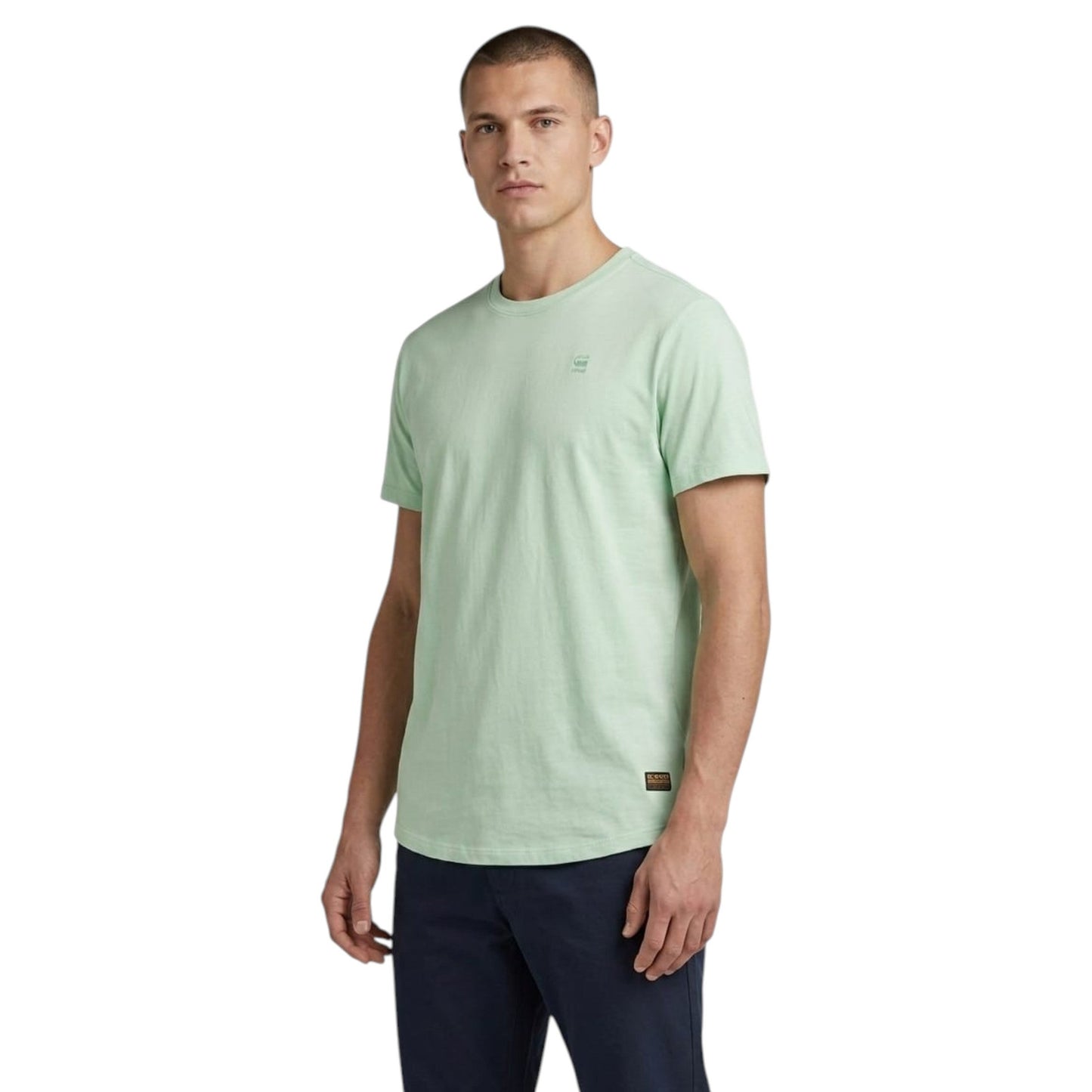 Men's Plain Solid Top,Mint Green