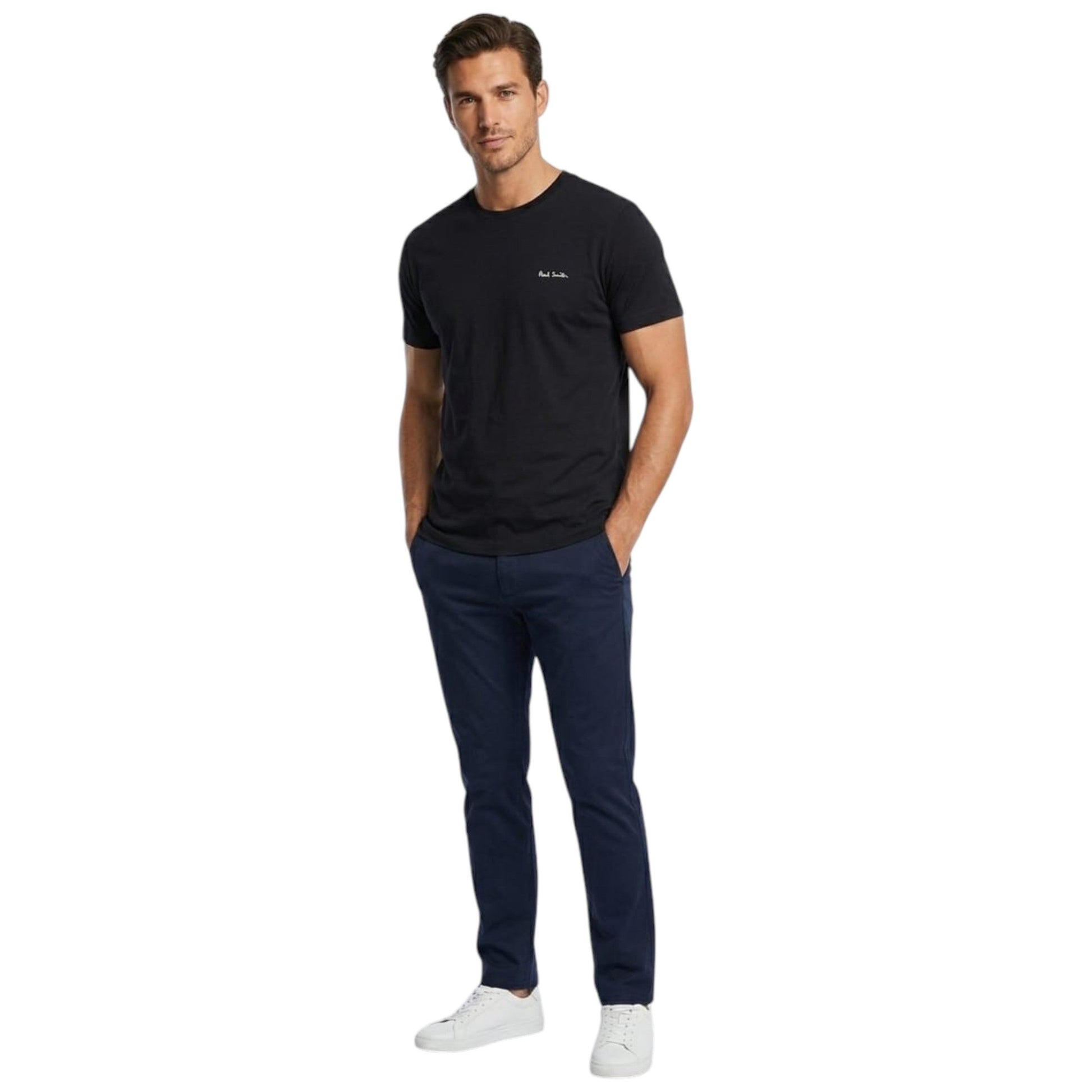 Men's Plain Solid Top,Black