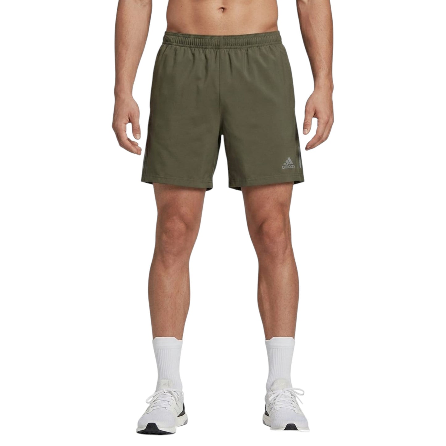 Men's Brand Logo Printed Sport Short,Olive