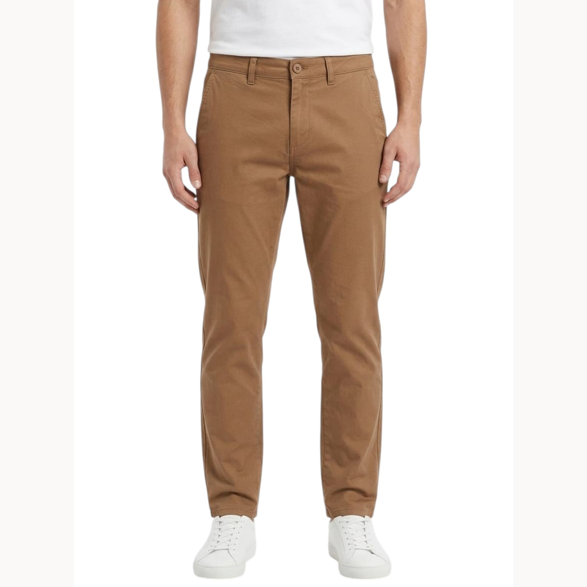 Men's Plain Solid Pant,Light Brown