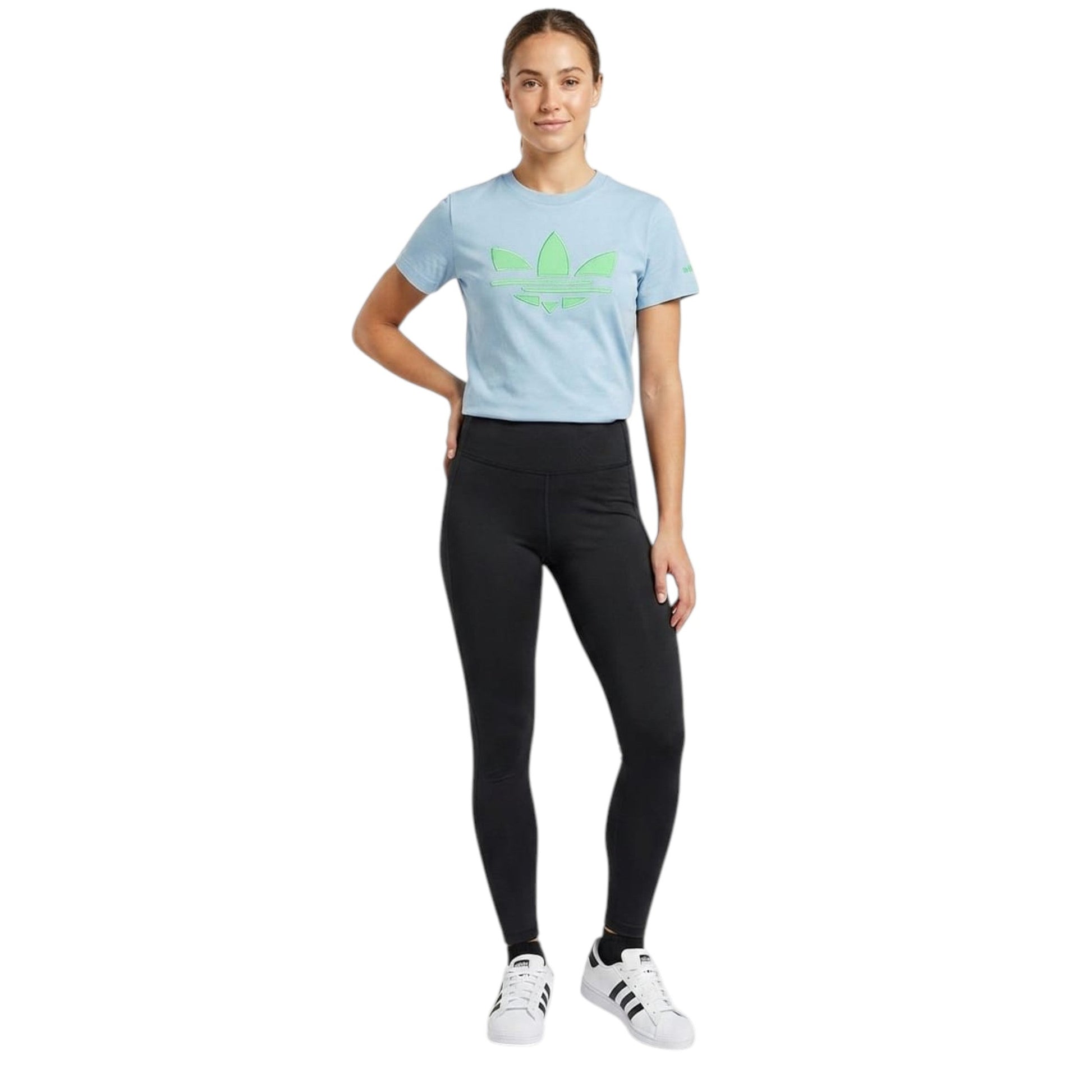 Women's Brand Logo Printed Top,Light Blue