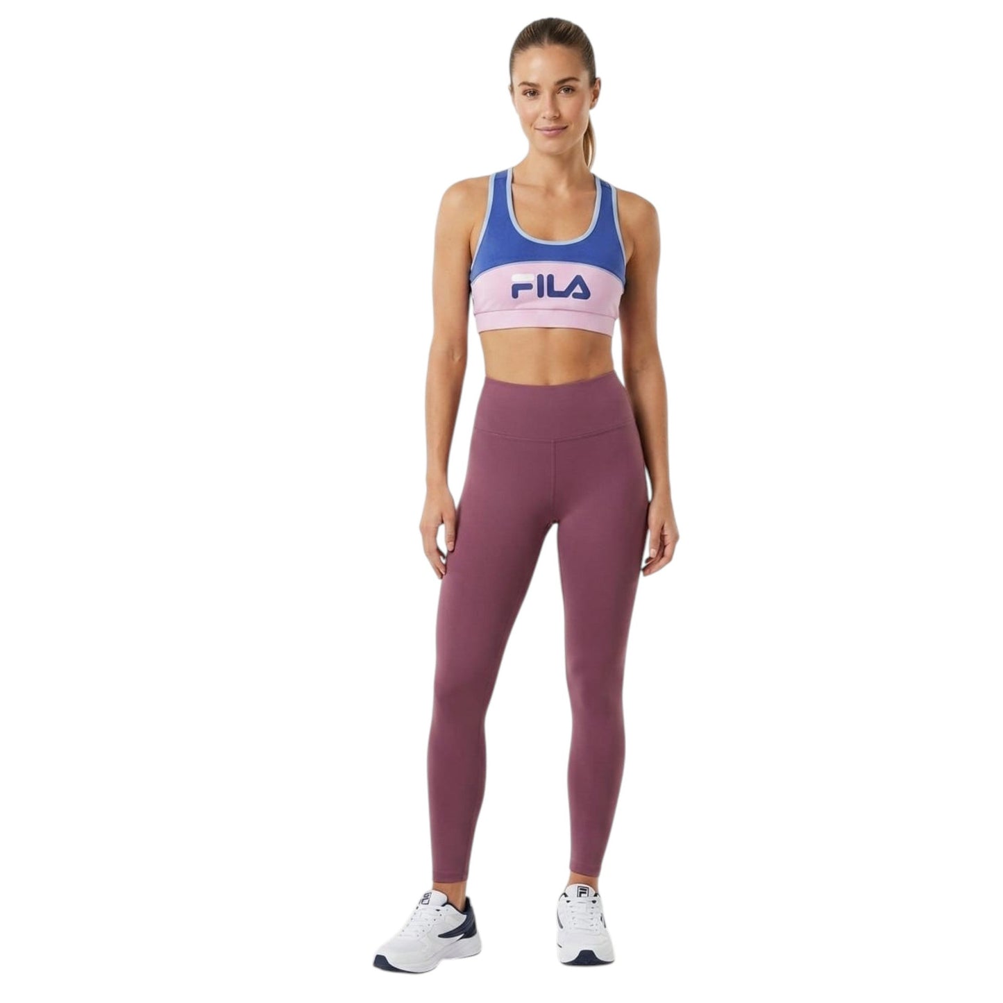 Women's Colorblocked Sport Top,Dark Purple/Pink