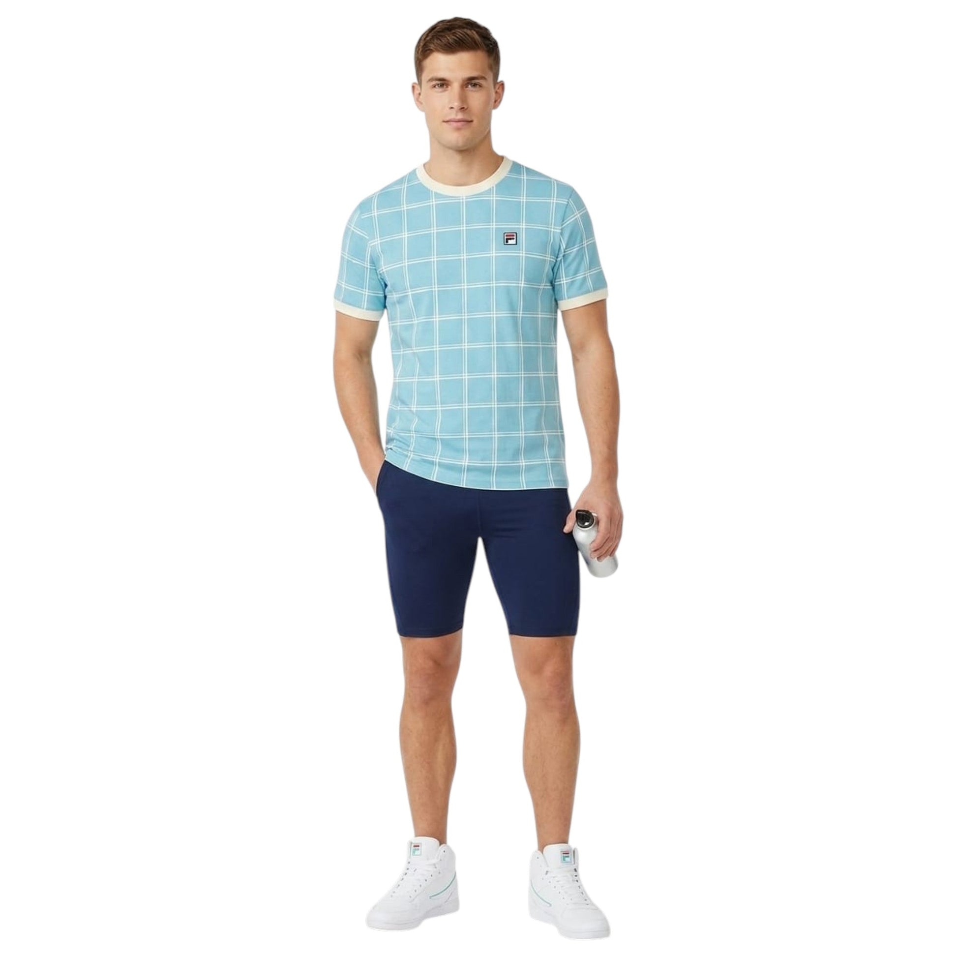 Men's Plaid Top,Blue