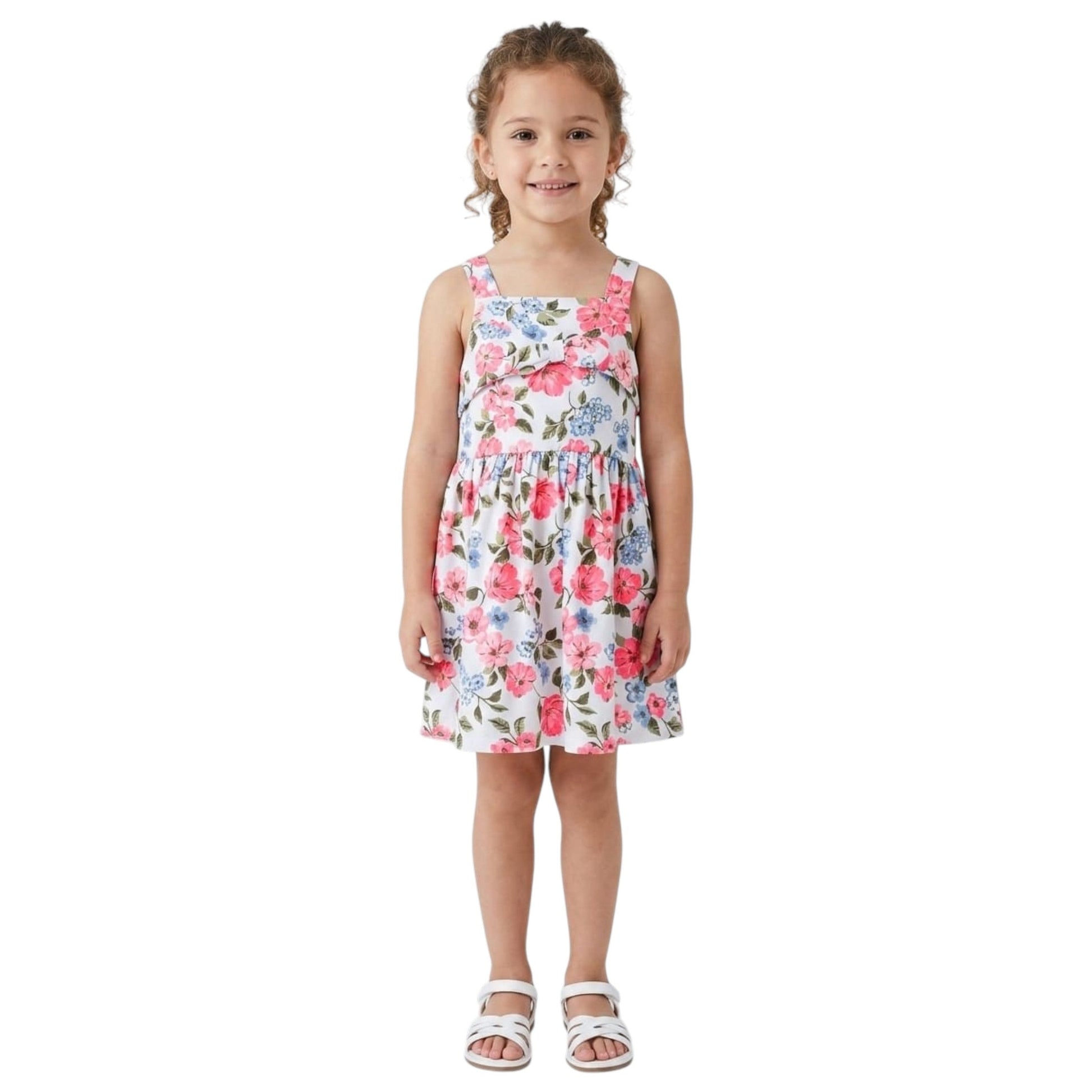 Kids Girl's Floral Printed Dress,Multi