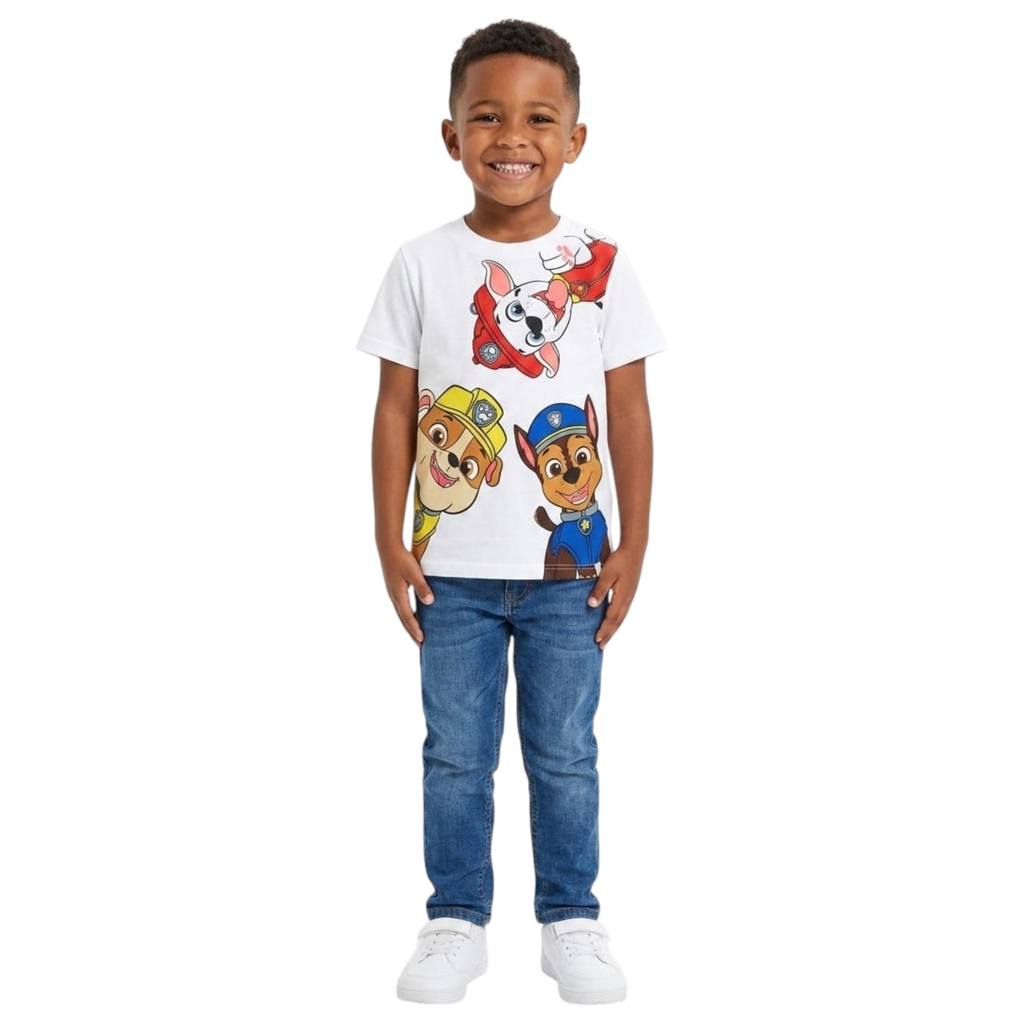 Kids Boy's Graphic Printed Top,White