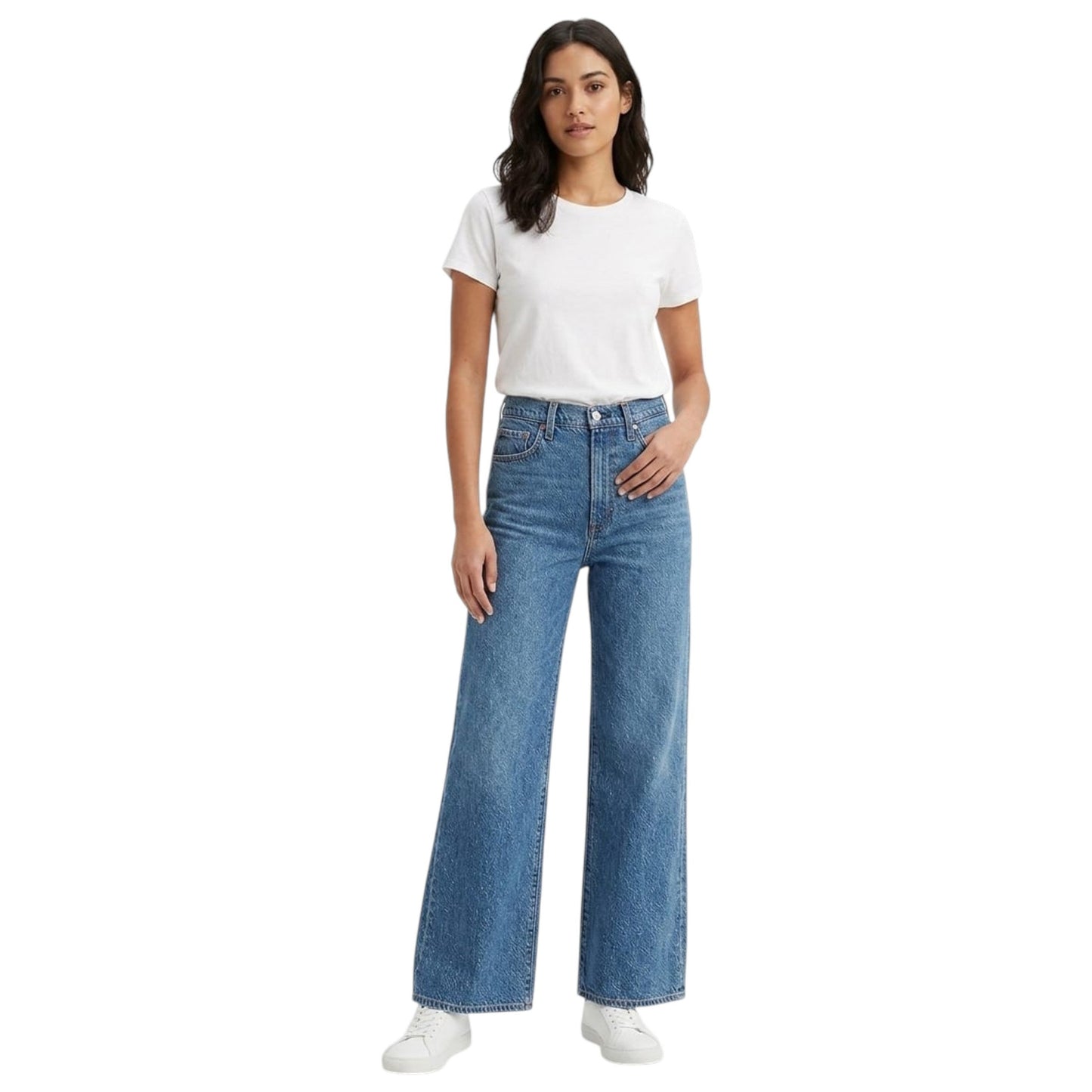 Women's Washed Jeans,Blue
