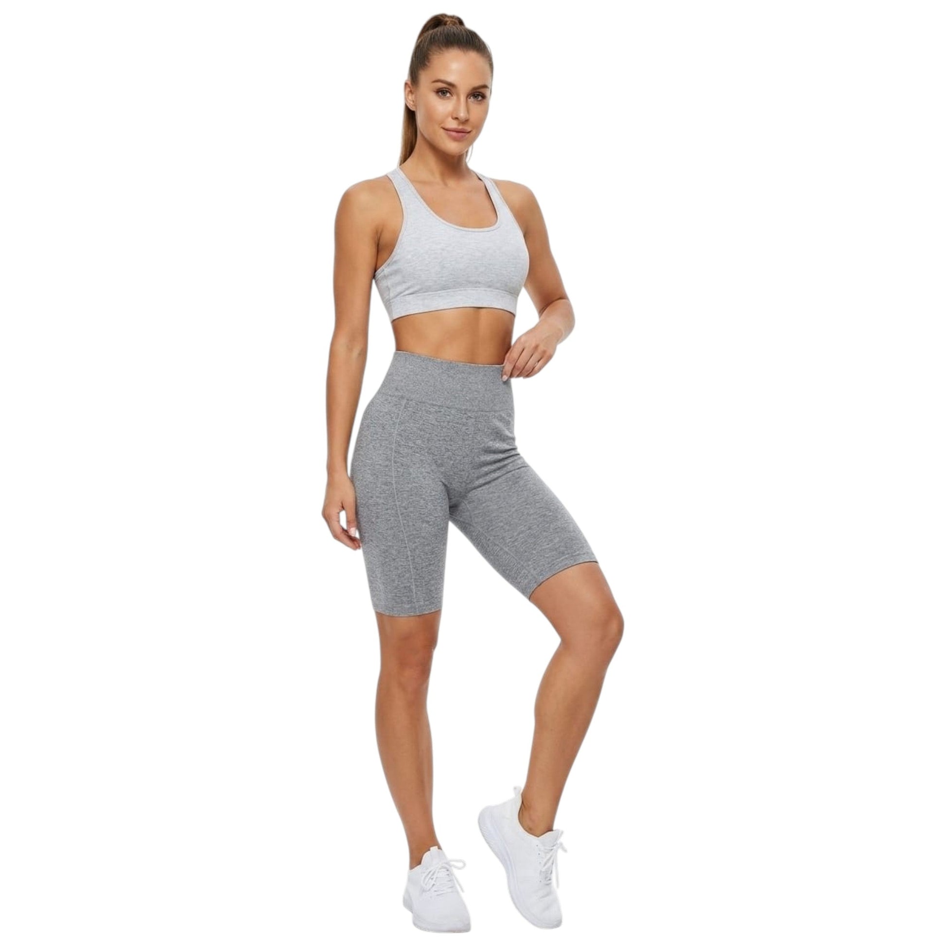 Women's Heather Sport Short,Grey