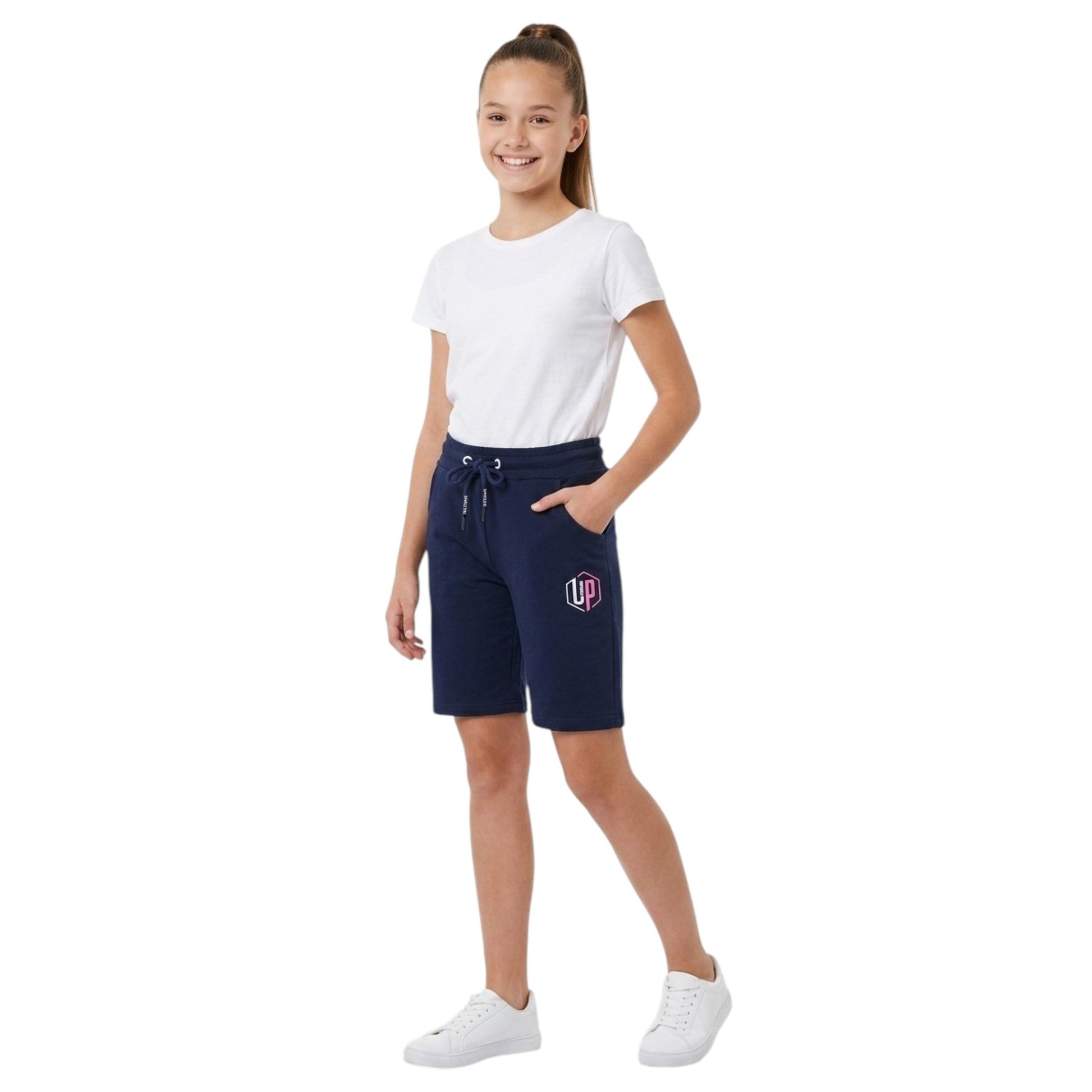 Kids Girl's Printed Short,Navy