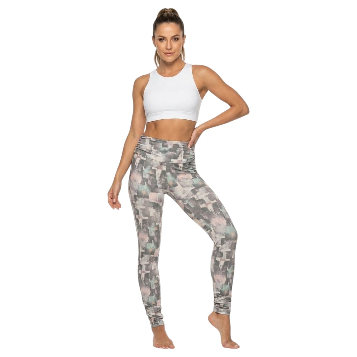 Women's Printed Legging,Grey
