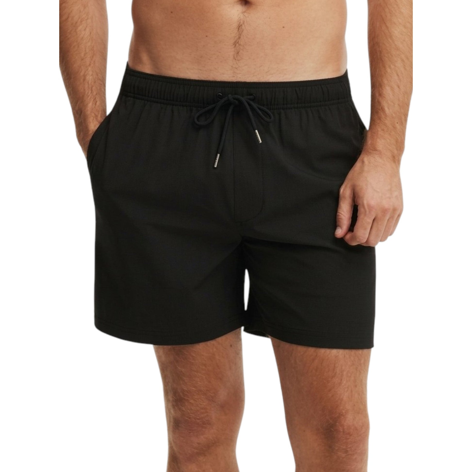 Men's Plain Swim Short,Black